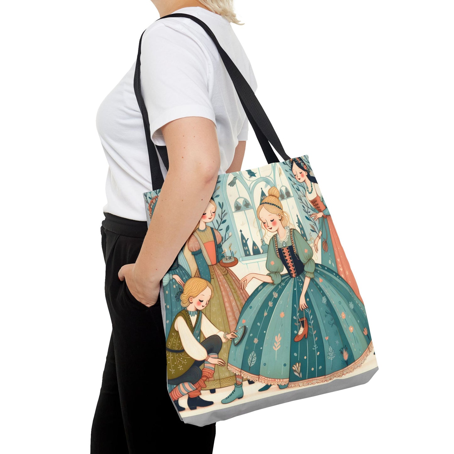 Cinderella, Fairy Tale, Tote Bag, Book Bag, Library Bag, Gift
