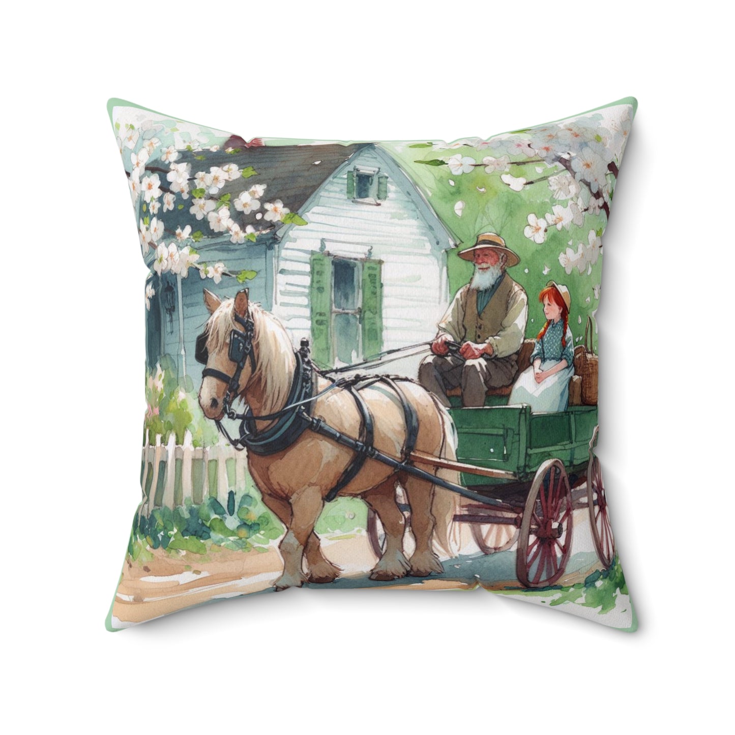 Anne of Green Gables, Lucy Maud Montgomery, Matthew Cuthbert, Literary Pillow, Cushion, Home Decor
