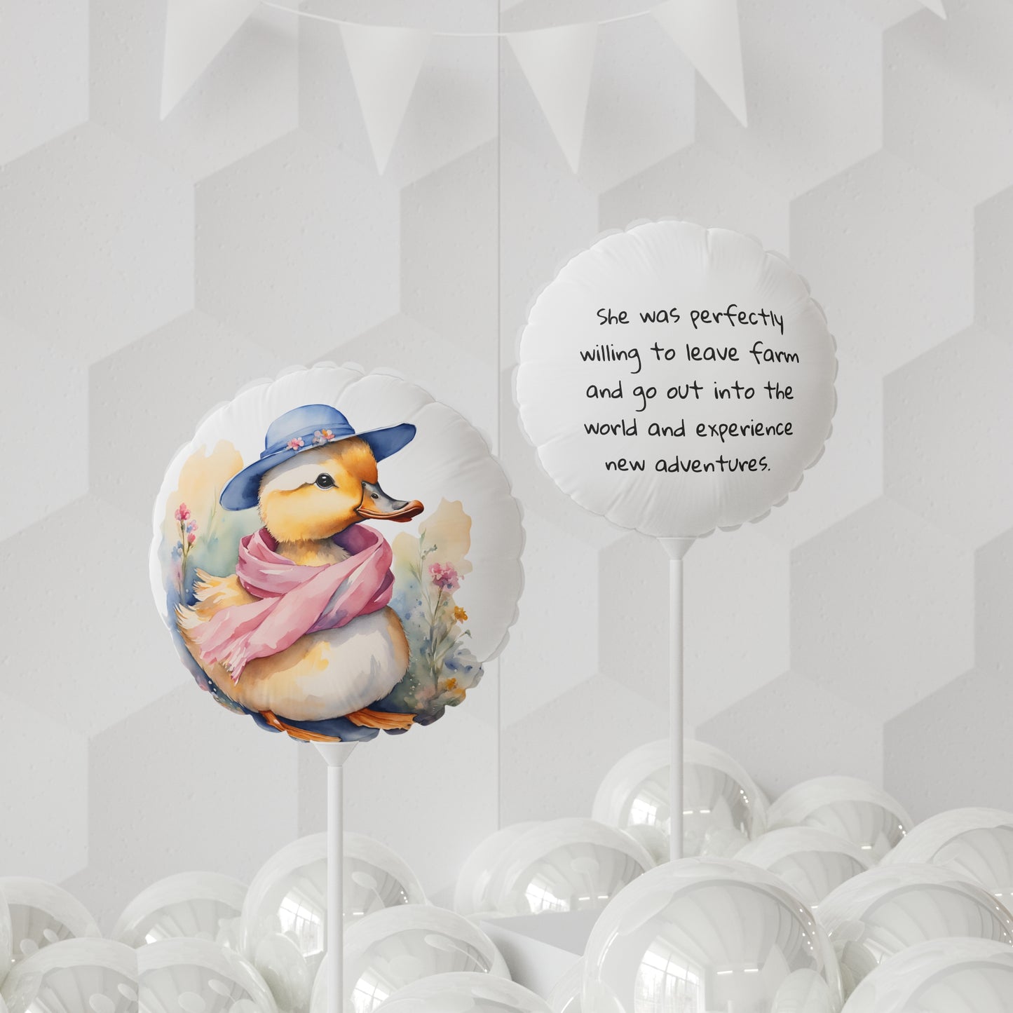 Balloon (11 Inch), Jemima Puddle Duck Baby Shower Decor, Beatrix Potter Inspired Party Supplies
