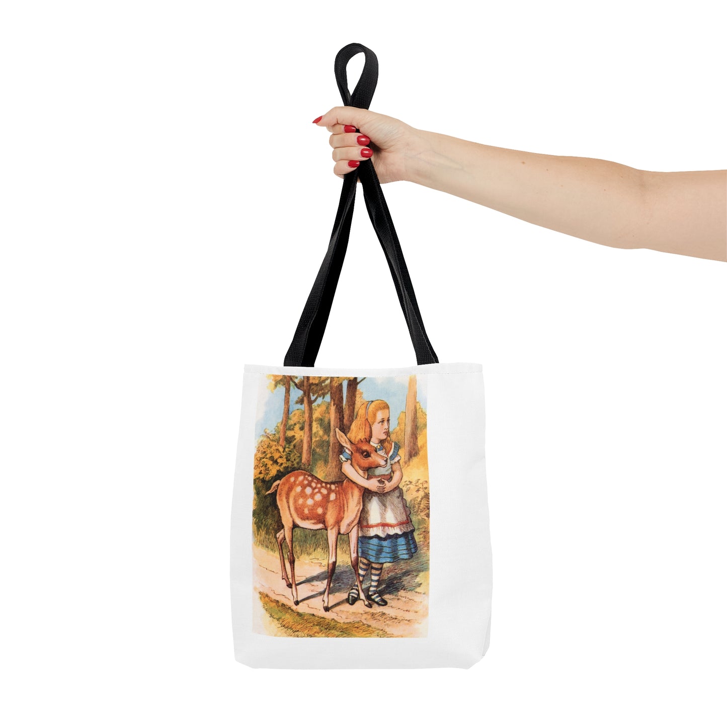 Alice in Wonderland, Lewis Carroll, Fawn Tote Bag