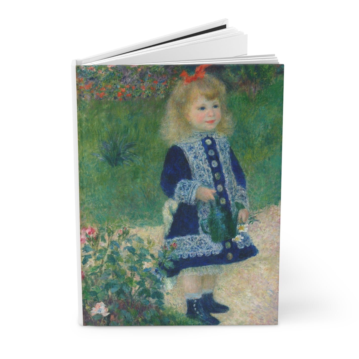Claude Monet, Girl with Watering Can, Gift, Valentine's Day, Impressionist Hardcover Journal Matte