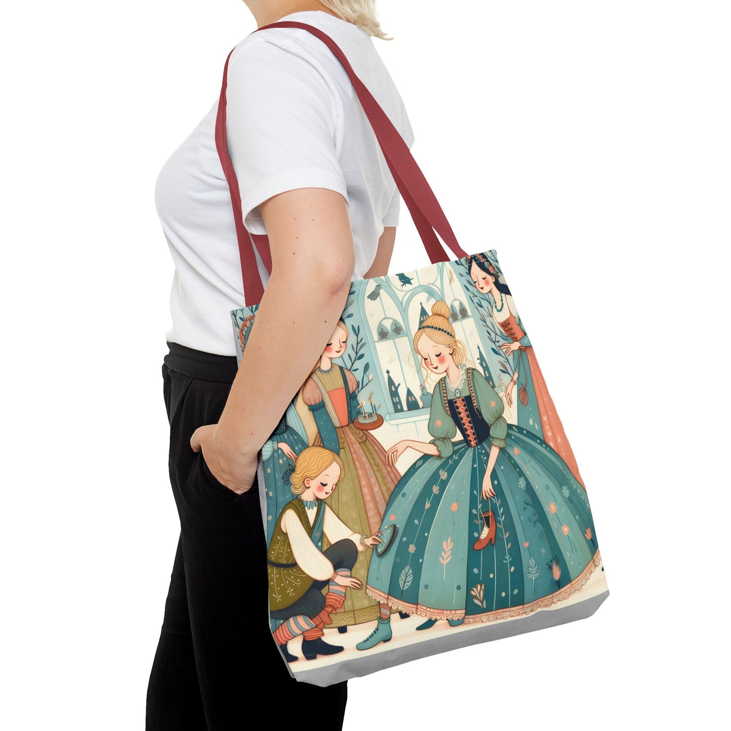 Cinderella, Fairy Tale, Tote Bag, Book Bag, Library Bag, Gift