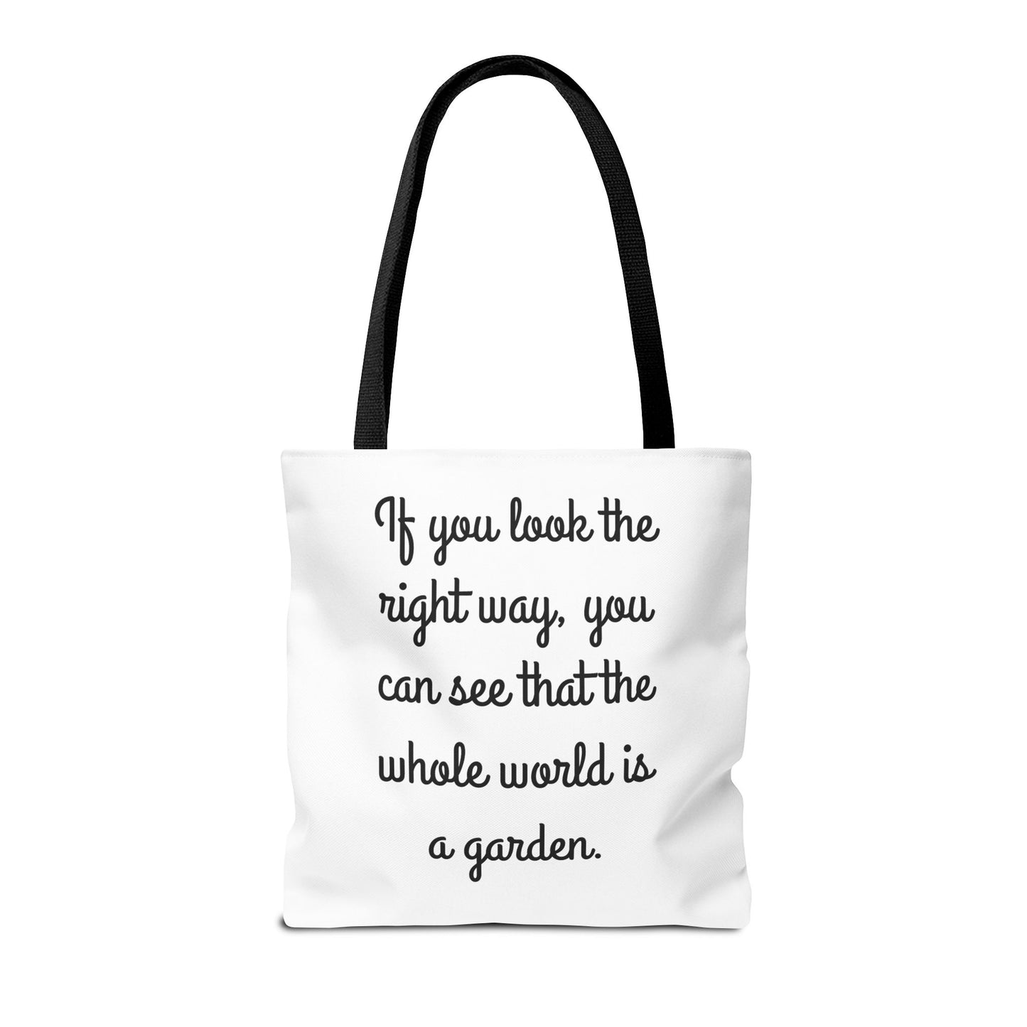 The Secret Garden Tote Bag - Inspirational Quote Bag for Garden Lovers, Eco-Friendly Shoulder Bag, Stylish Shopper, Gift for Her, Floral