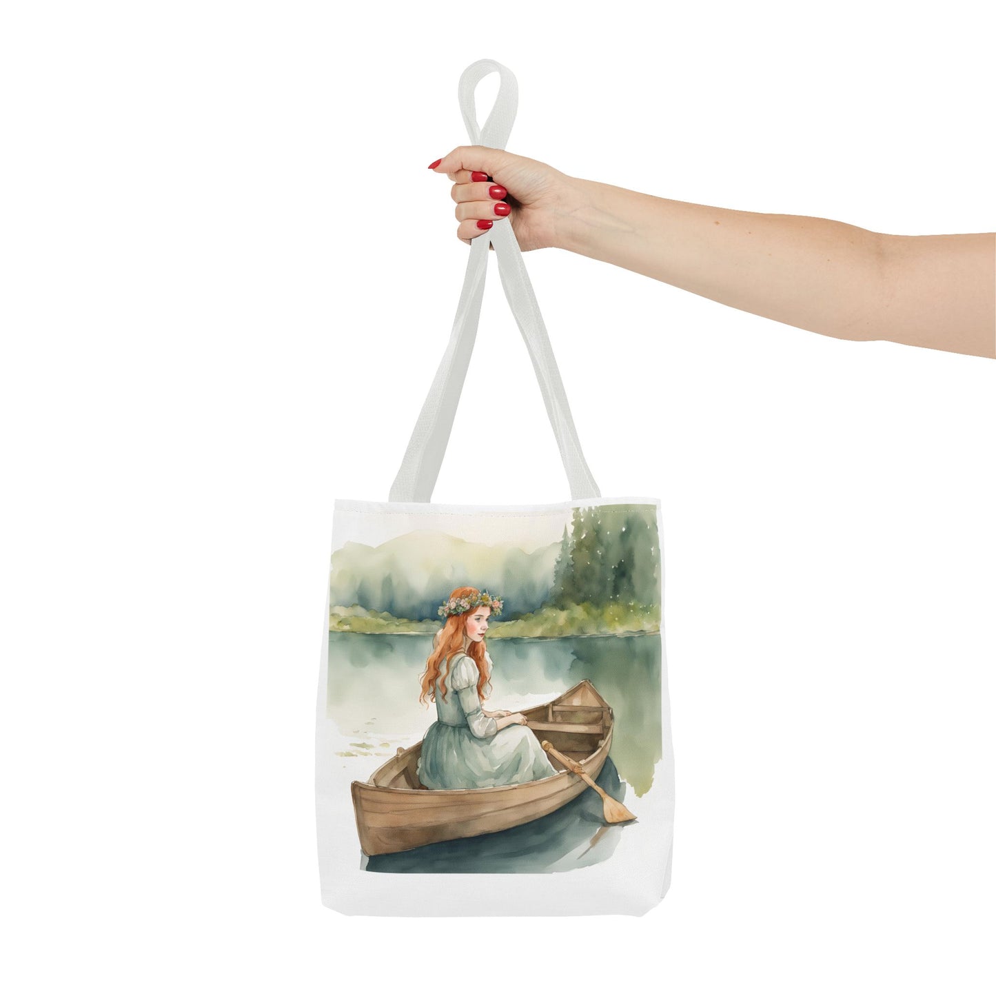 Anne of Green Gables, Lady of Shalott, Lucy Maud Montgomery, Tote Bag, Alfred Lord Tennyson, School Bag, Book Bag, Library Bag, Gift