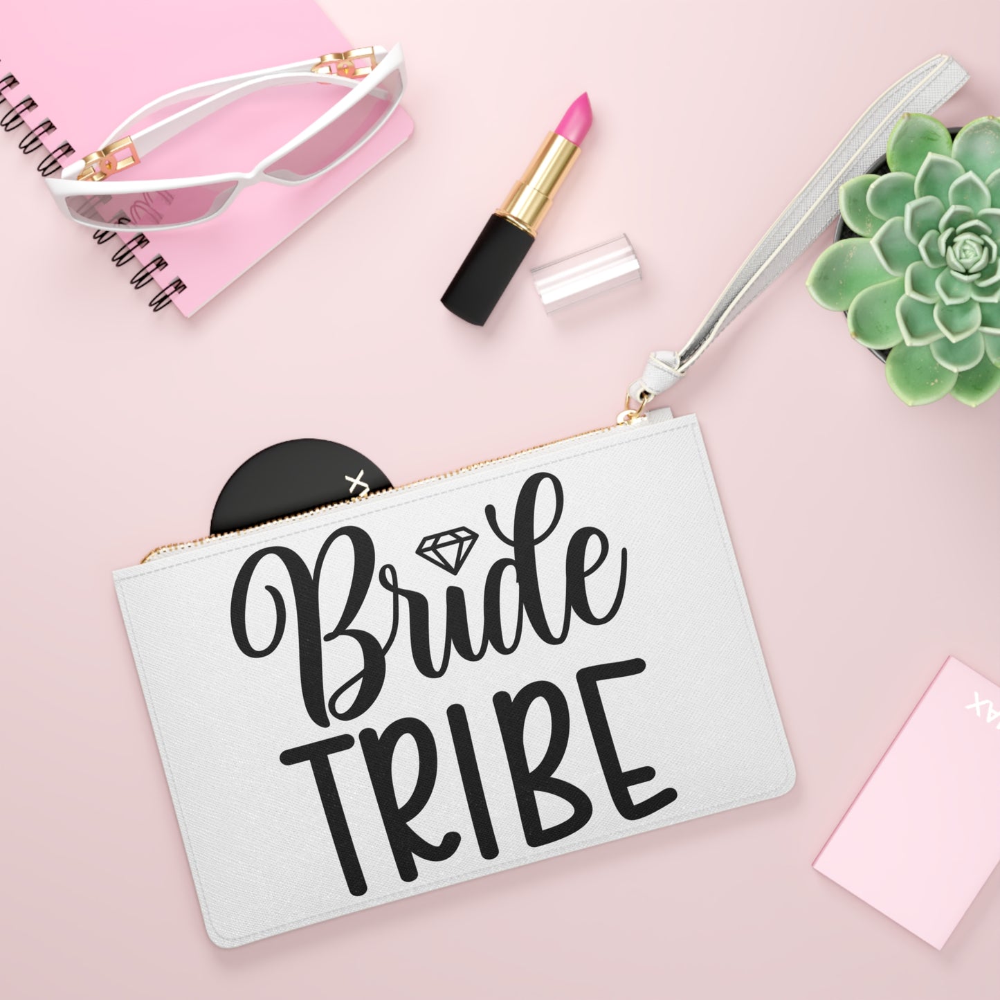 Bride Tribe, Bridal Party, Wedding, Cosmetic Pouch, Shower, Bachelorette, Gift, Clutch Bag, Gift, Favor