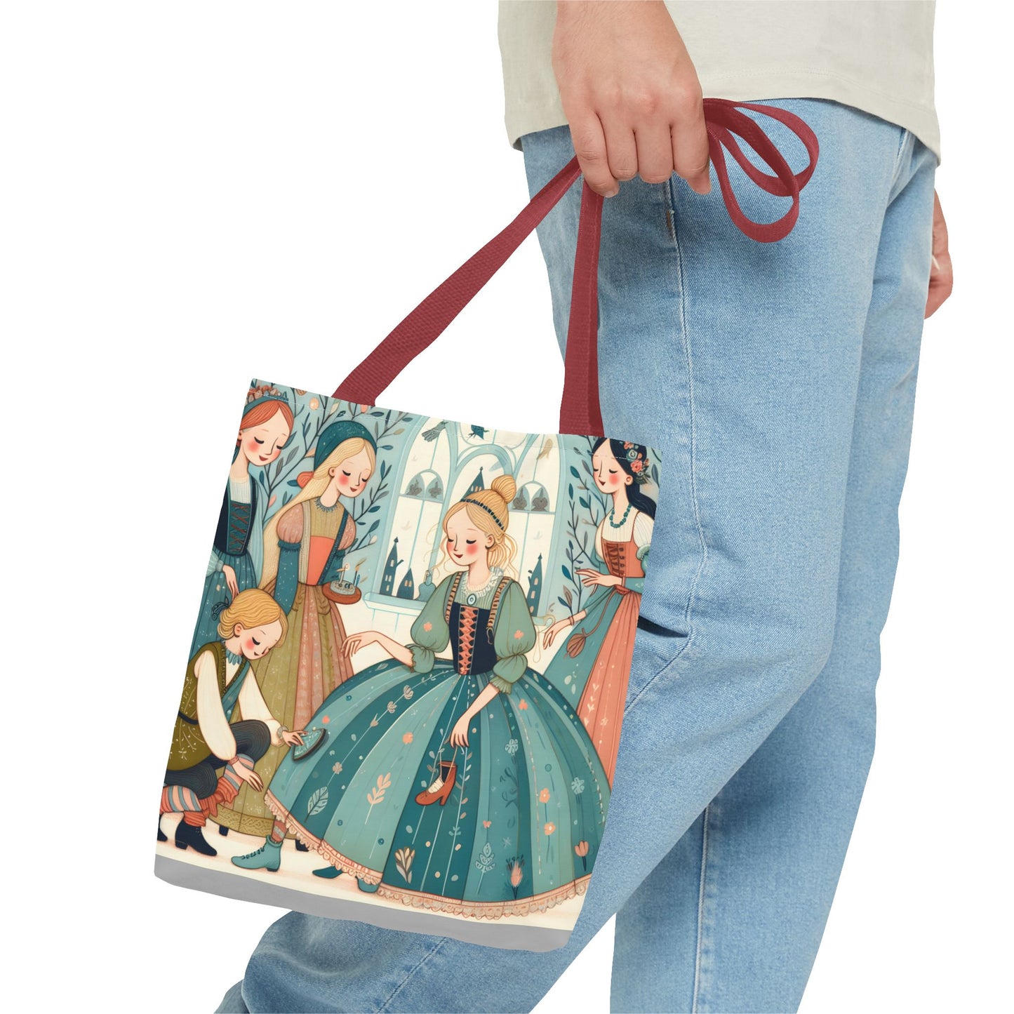 Cinderella, Fairy Tale, Tote Bag, Book Bag, Library Bag, Gift