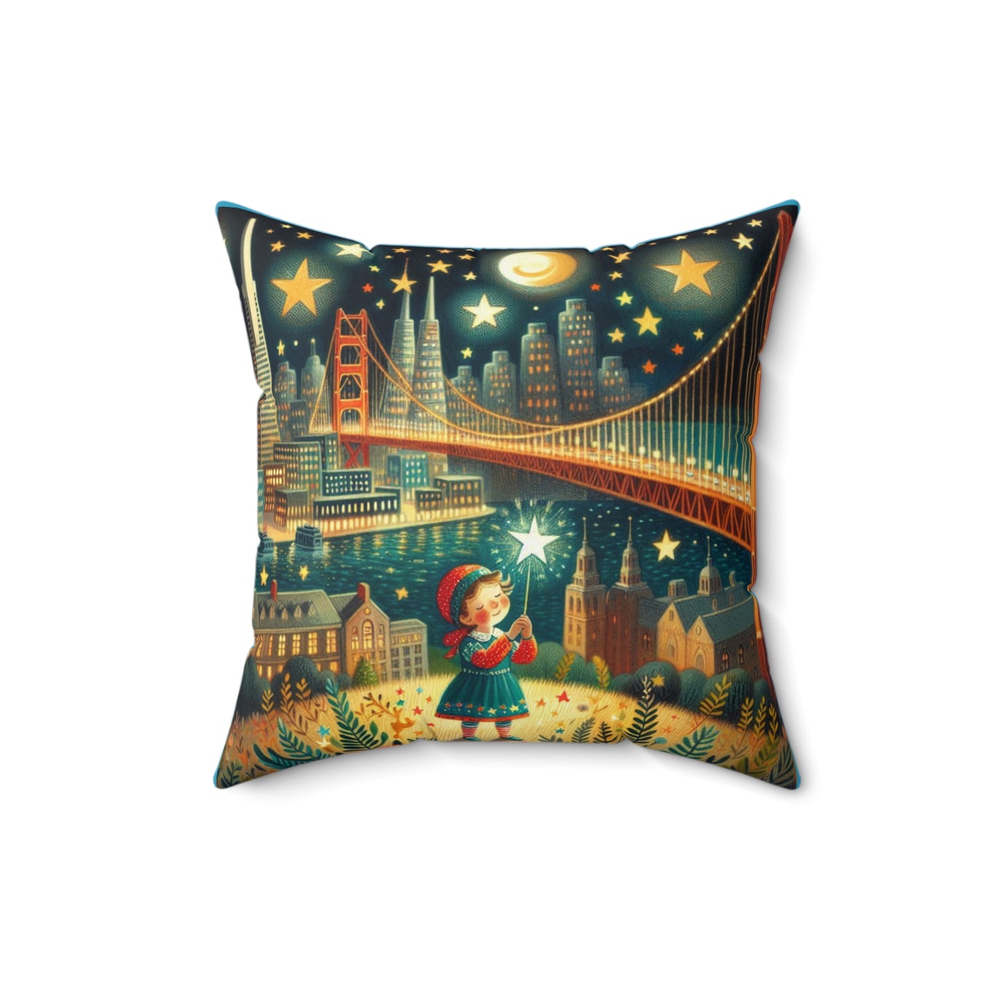 Spun Polyester Square Pillow