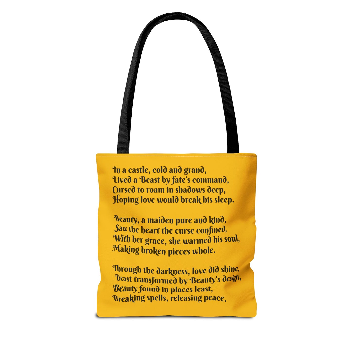 Beauty and the Beast, Fairy Tale, Tote Bag, Book Bag, Library Bag, Gift
