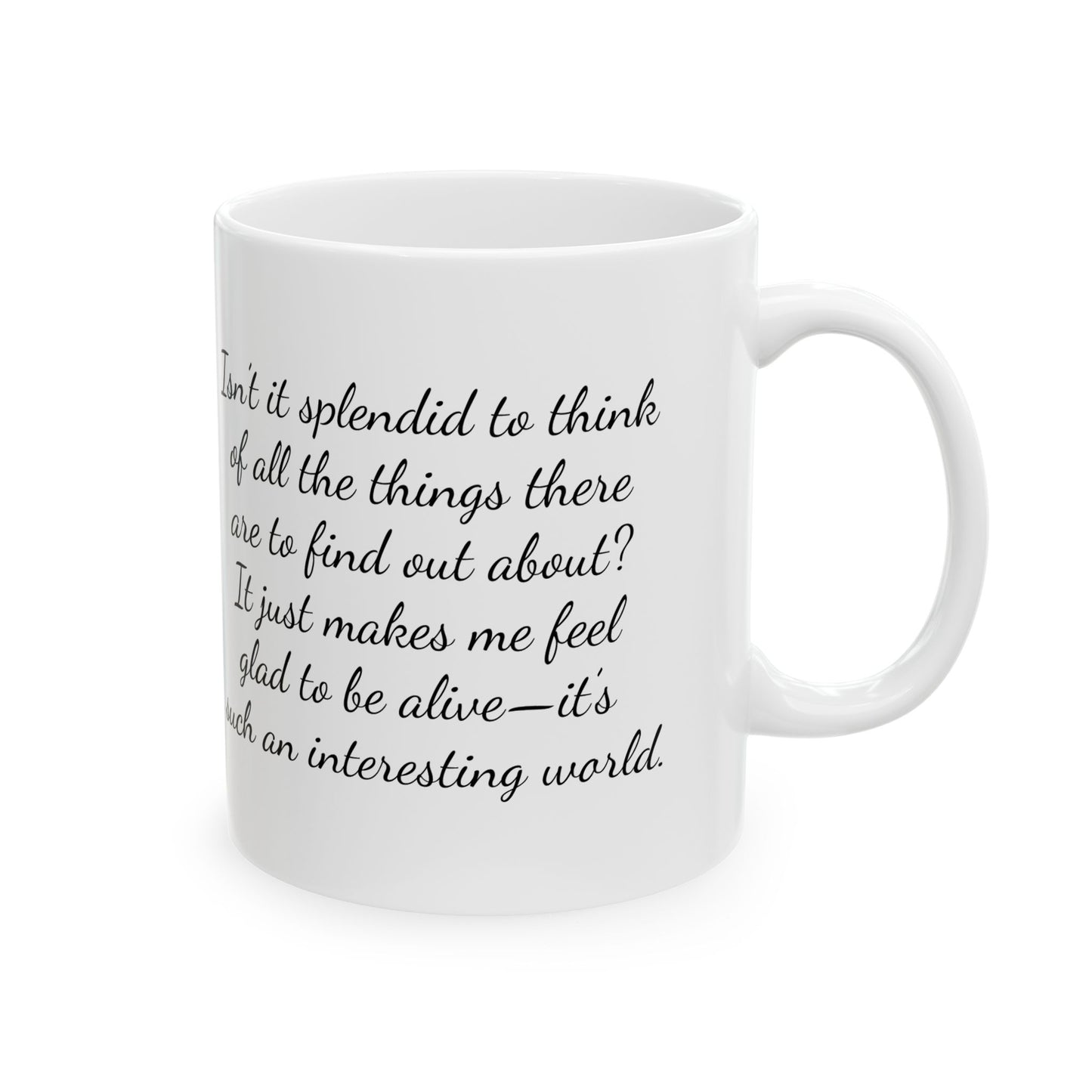 Anne of Green Gables Ceramic Mug, Spring Coffee Cup, 11oz Tea Mug, Literary Quote Drinkware, Gift for Book Lover