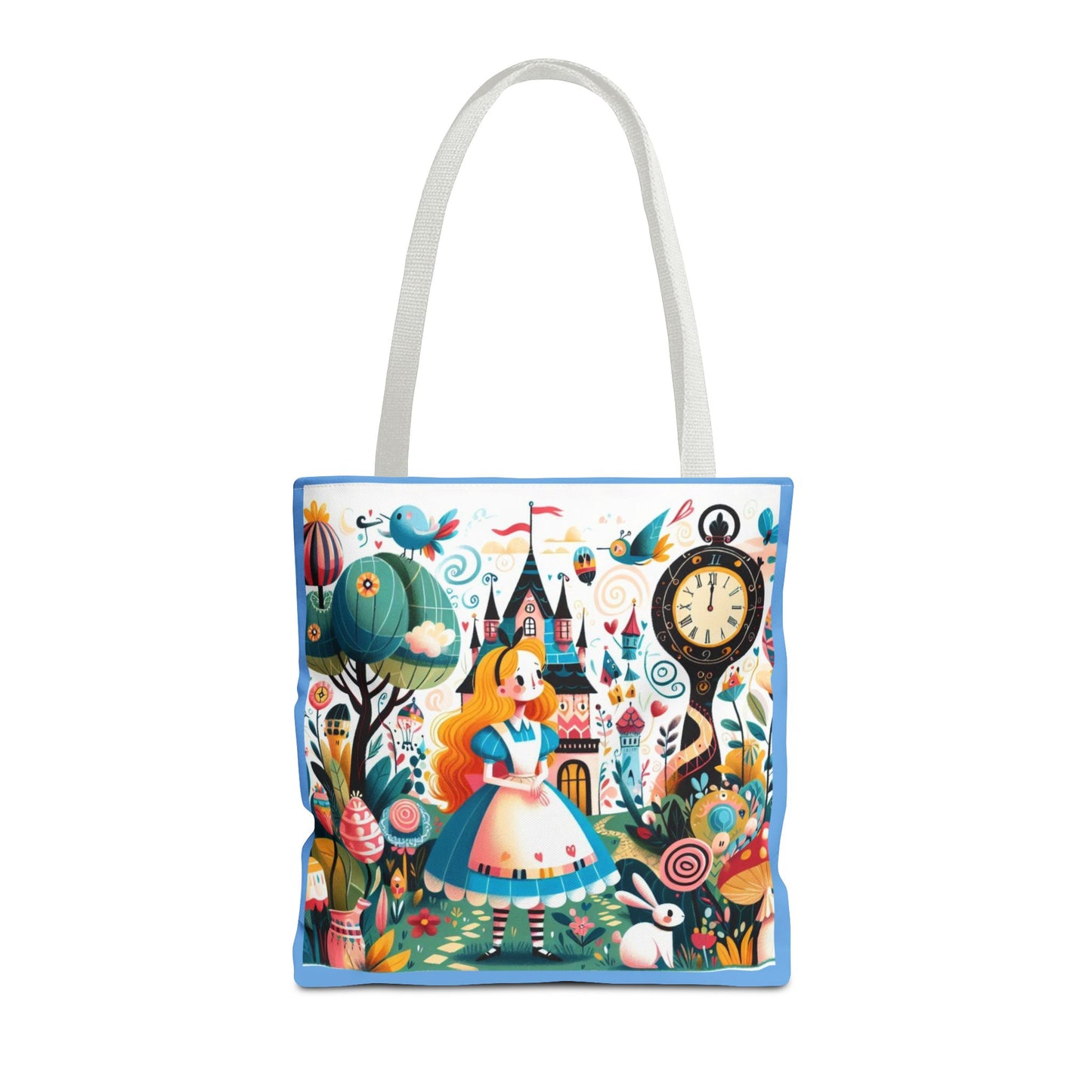 Alice in Wonderland, Fairytale, Lewis Carroll, Tote Bag, Book Bag, School, Library, Book Club