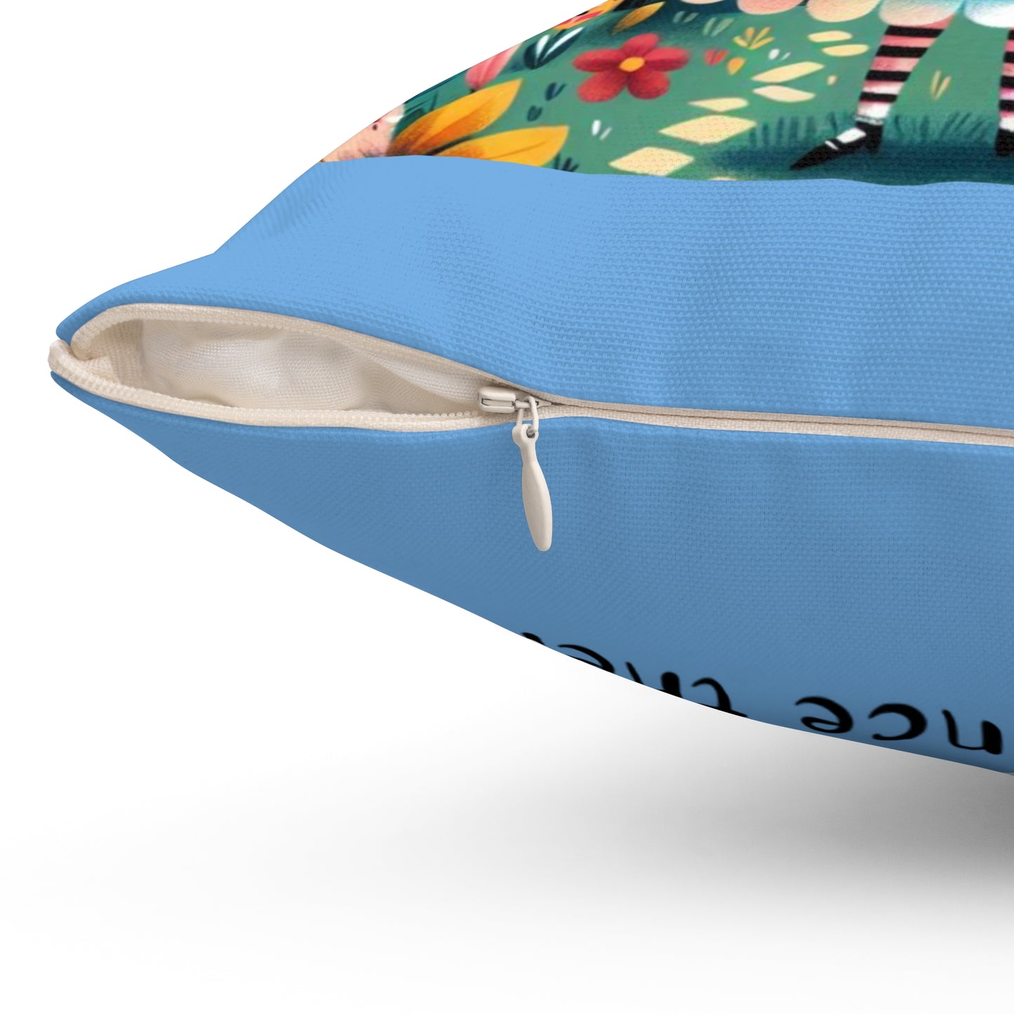 Alice in Wonderland, Fairytale, Lewis Carroll, Square Pillow, Bedding, Decor, Library, Book Nook, Reading Corner