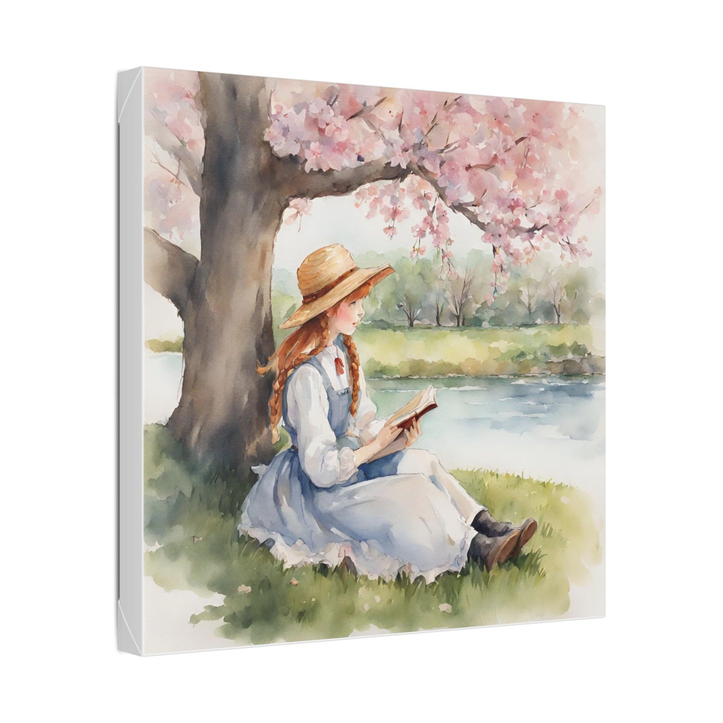 Anne of Green Gables, Spring, Art, Lucy Maud Montgomery, Classic Stretched Canvas, Gift, Home Decor, Library