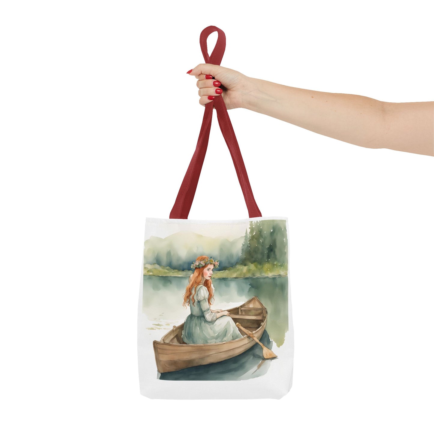 Anne of Green Gables, Lady of Shalott, Lucy Maud Montgomery, Tote Bag, Alfred Lord Tennyson, School Bag, Book Bag, Library Bag, Gift