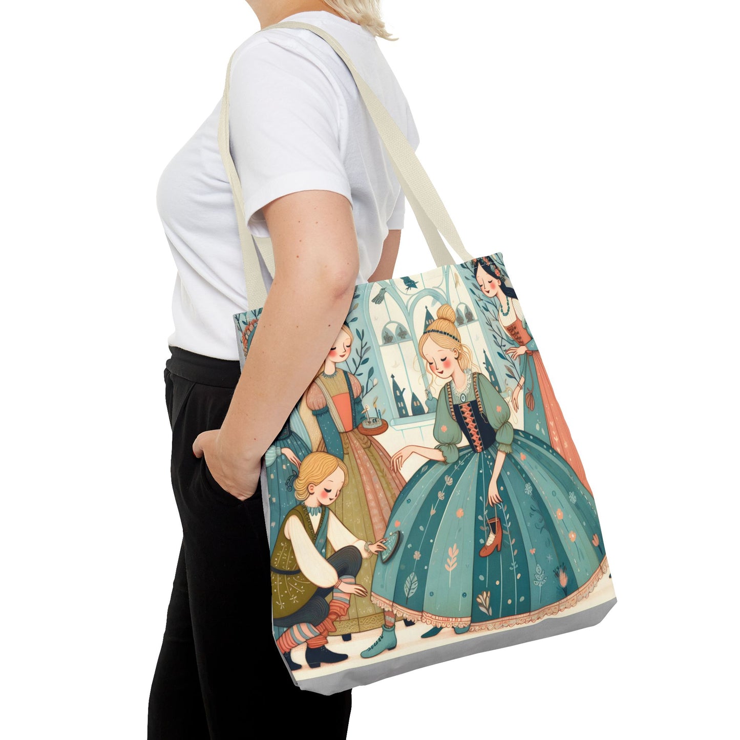 Cinderella, Fairy Tale, Tote Bag, Book Bag, Library Bag, Gift