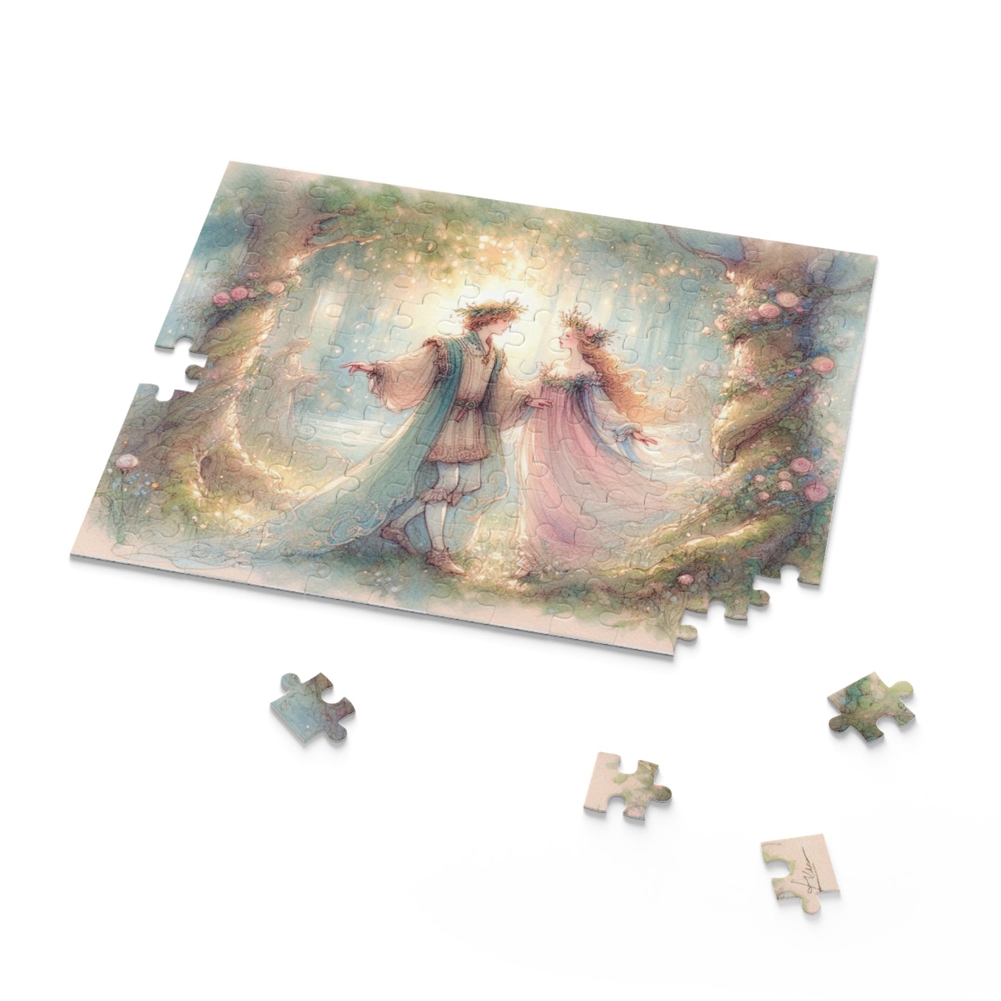 Fairy Tale Puzzle | Enchanting Jigsaw for Couples & Families | Shakespeare Theme, 120, 252, 500 Pieces