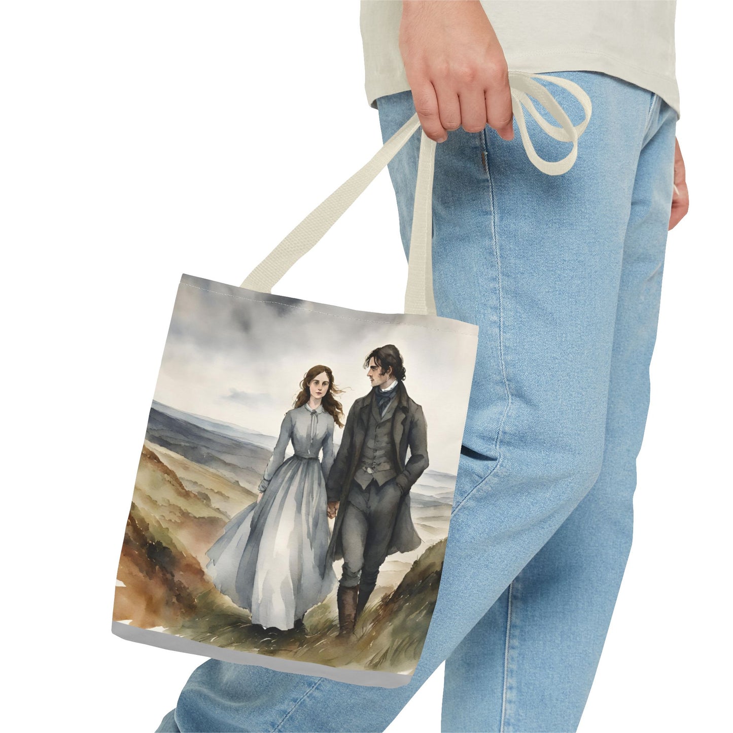 Wuthering Heights, Emily Bronte, Tote Bag, School Bag, Book Bag, Library Bag