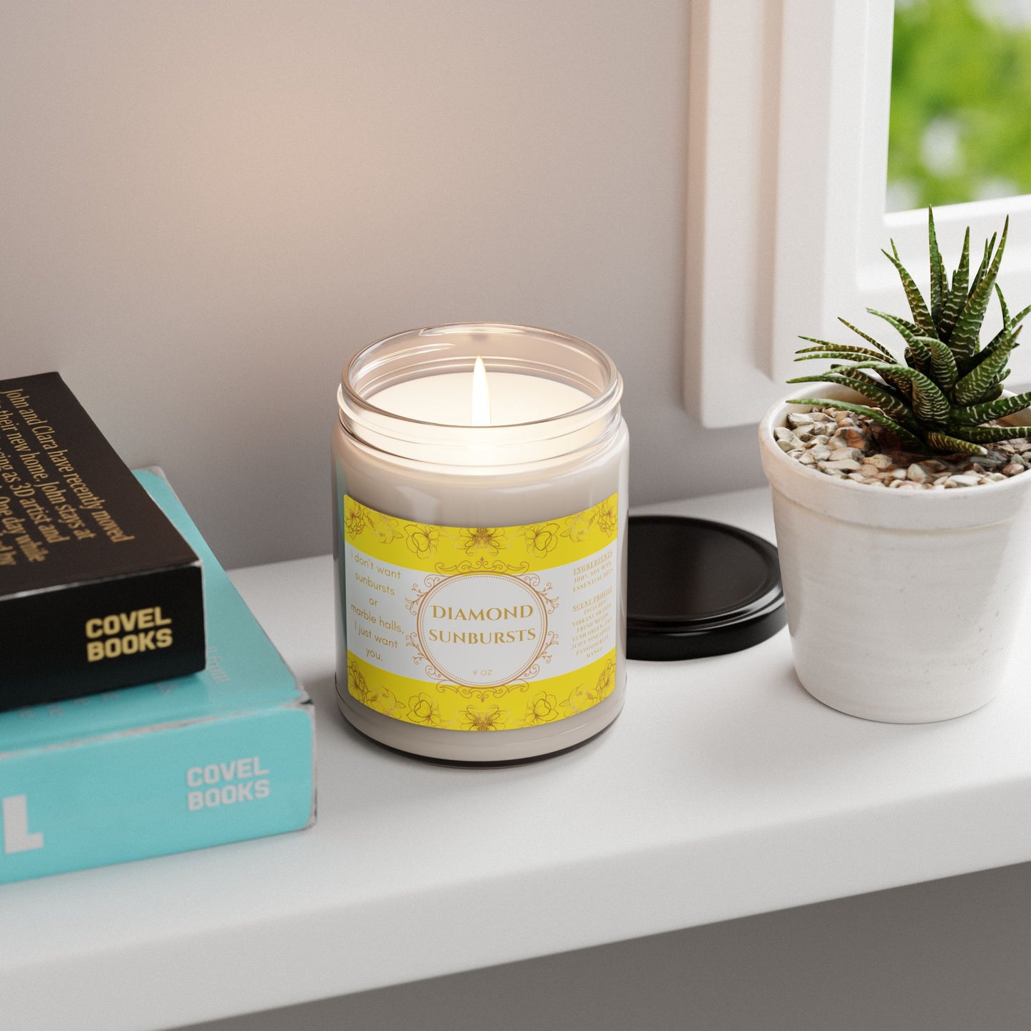 Anne of Green Gables, Diamond Sunbursts, Scented, Soy Candle, 9oz, Gift, Citrus Fruit Scent