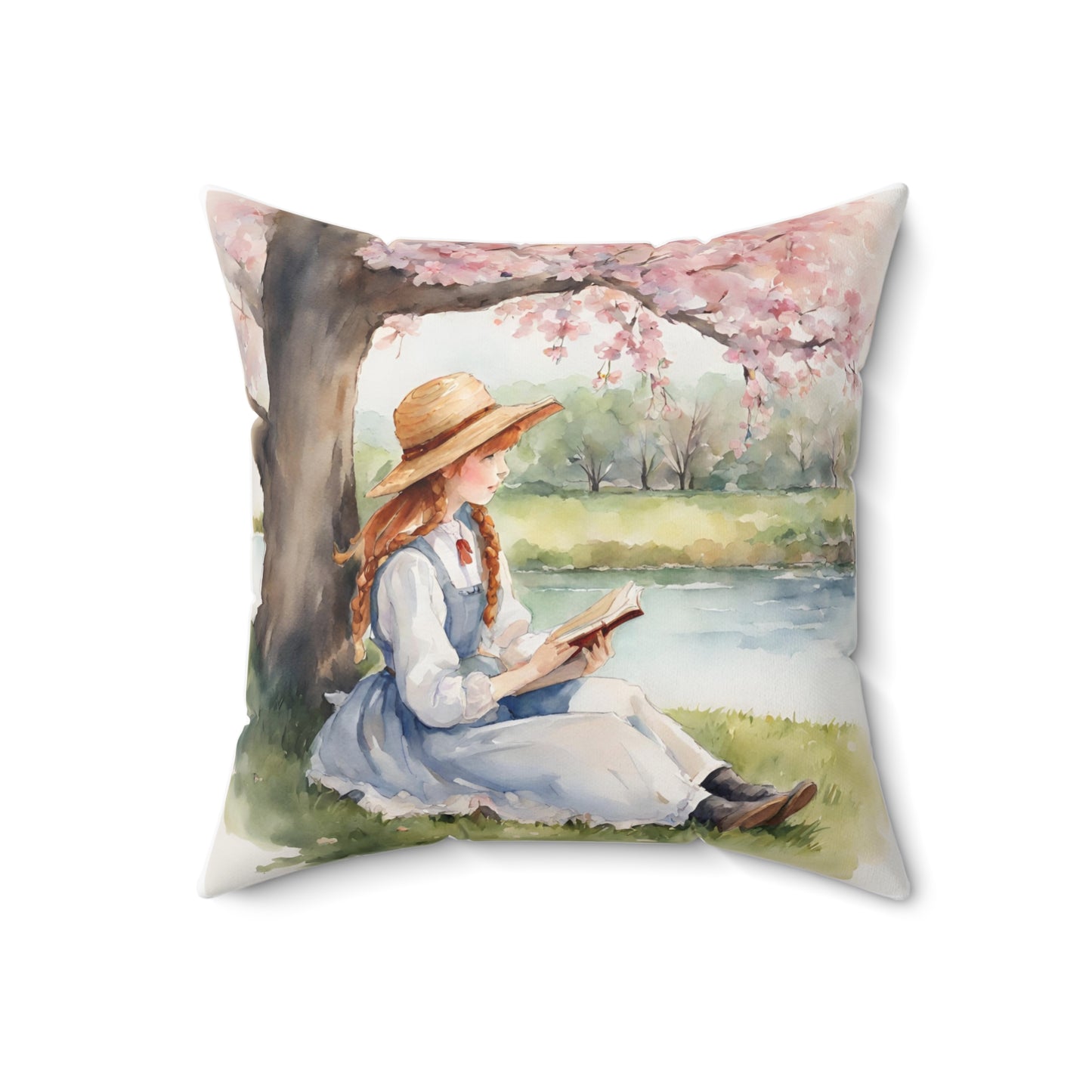 Anne of Green Gables, Book, LM Montgomery, Square Pillow, Gift, Home Decor, Bedding