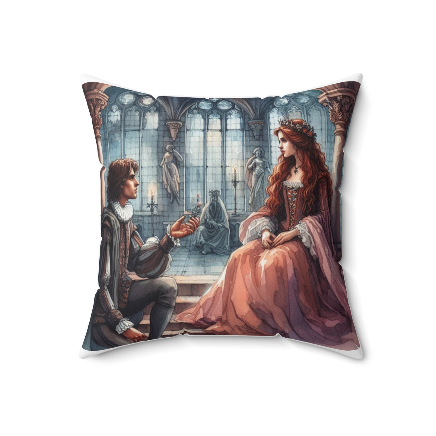 Shakespeare, Hamlet, Ophelia, Bedding, Square, Pillow, Home Decor, Balcony Scene, Gift