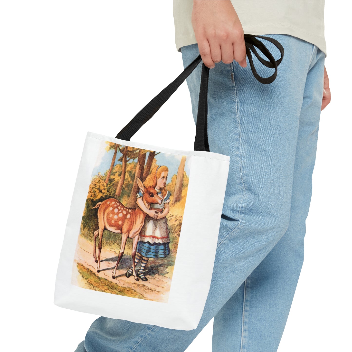 Alice in Wonderland, Lewis Carroll, Fawn Tote Bag