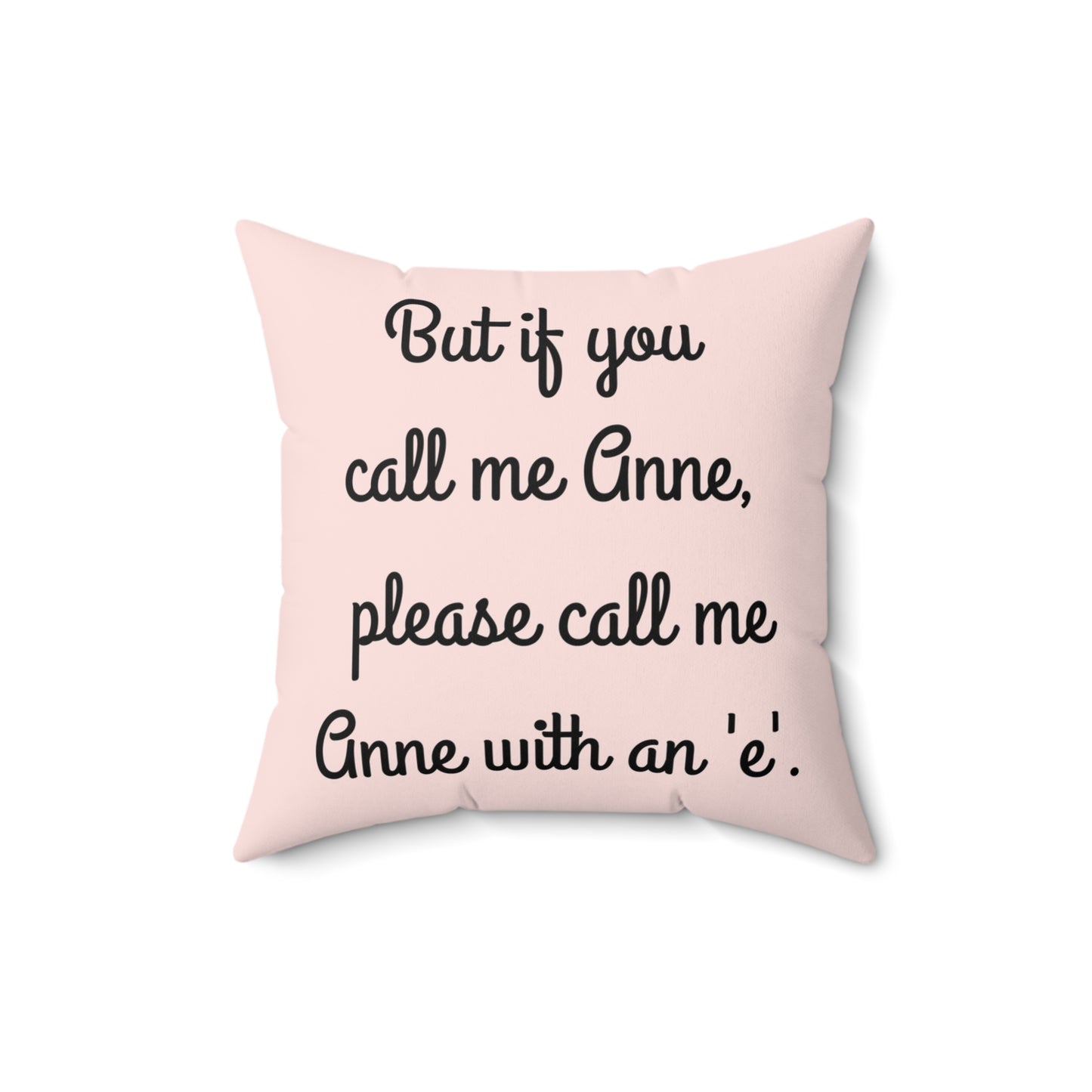 Anne of Green Gables, Lucy Maud Montgomery, Square Pillow, Anne with an 'e', Bedding, Decor, Library, Book Nook, Reading Corner