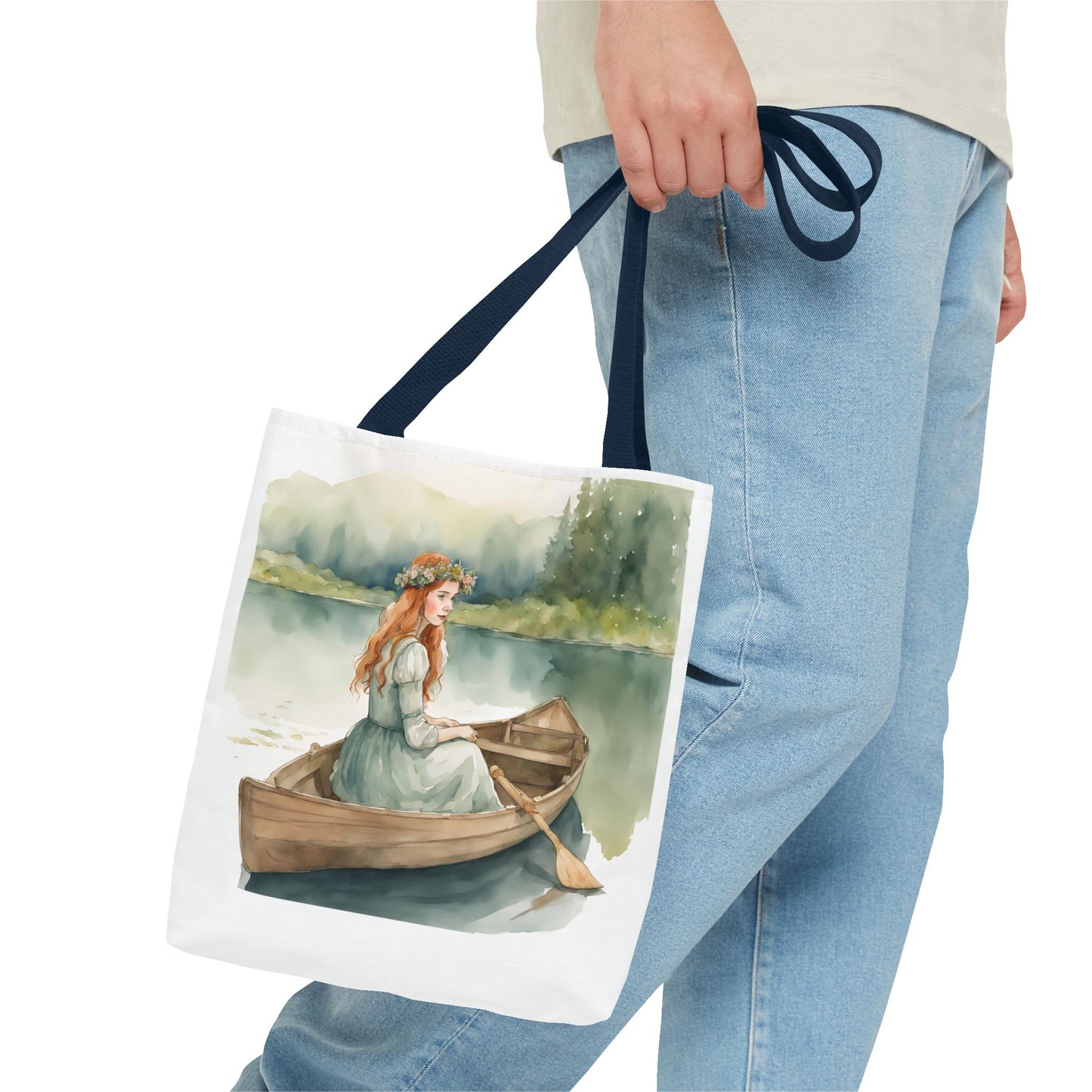 Anne of Green Gables, Lady of Shalott, Lucy Maud Montgomery, Tote Bag, Alfred Lord Tennyson, School Bag, Book Bag, Library Bag, Gift