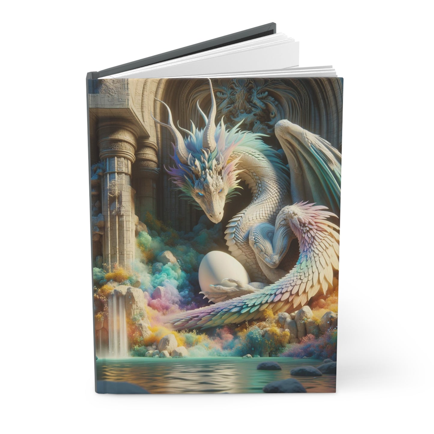 Dragon Guarding Egg Fantasy Diary Notebook Stationery Hardcover Journal