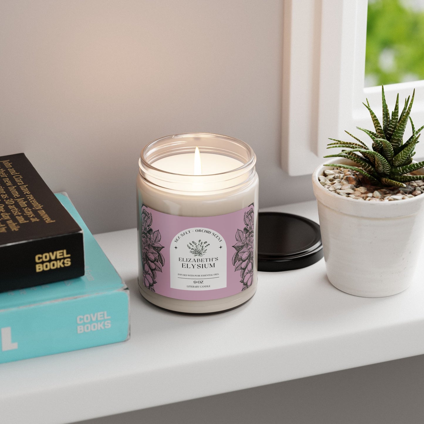 Regency, Jane Austen, Austenite, Candle, Literature, Elizabeth's Elysium Gift, Shower, Birthday, Scented Soy Candle, 9oz