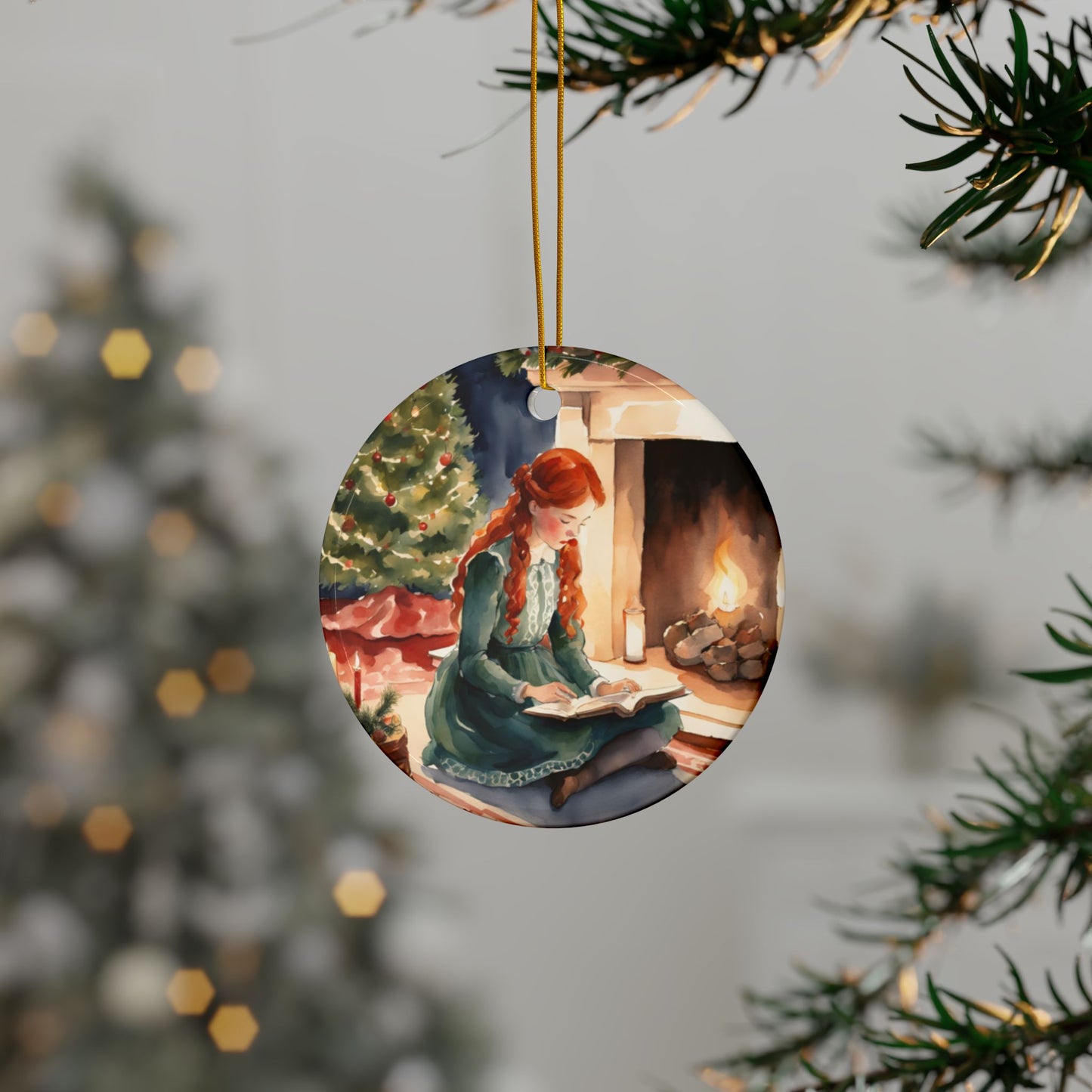 Anne of Green Gables, Christmas, Holiday, Stocking Stuffer, Quote, Decorative Ceramic Ornament, Double-Sided