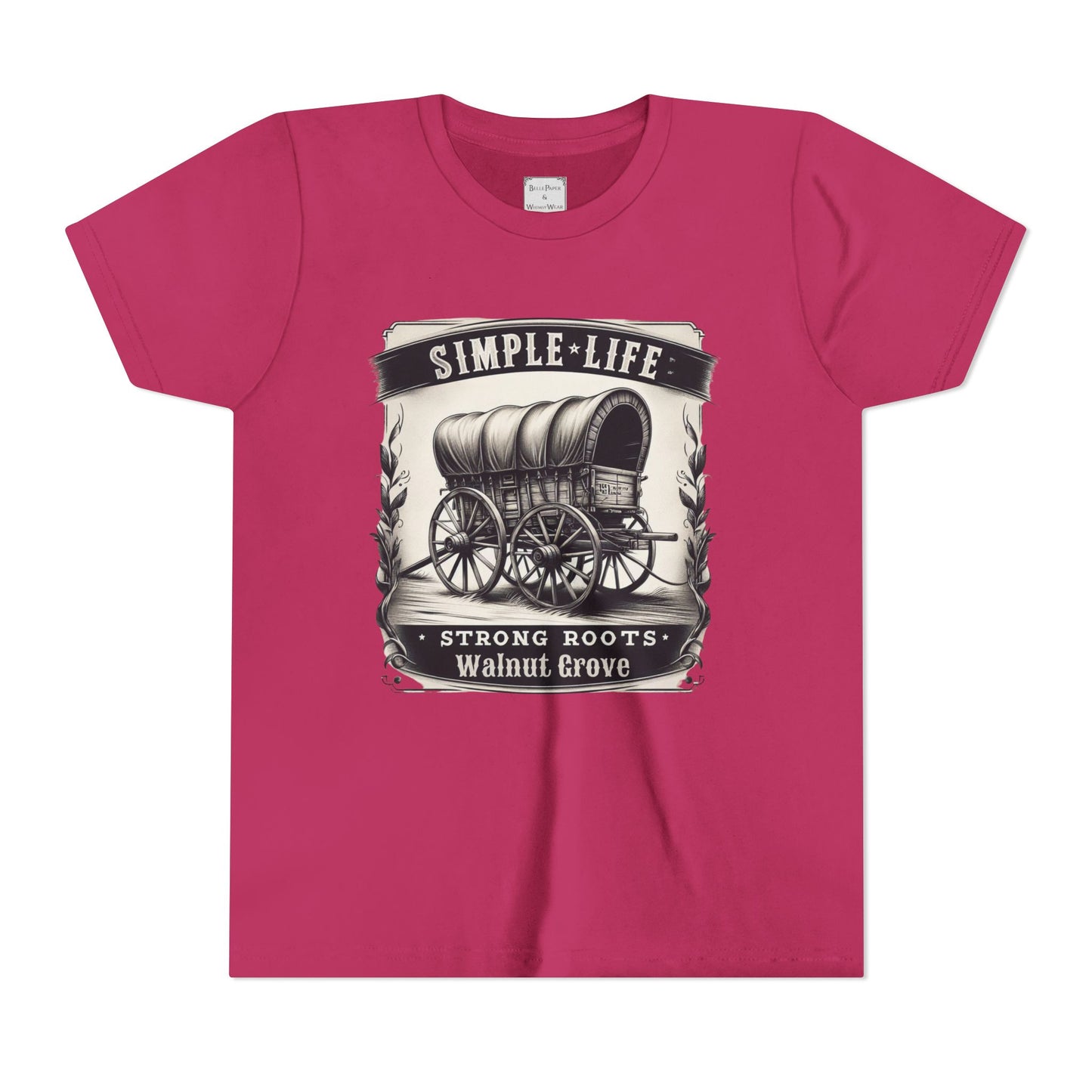 Walnut Grove Youth Tee, Laura Ingalls Wilder Simple Life Design, Vintage Style Shirt, Kids Graphic Tee, Farmhouse Kids Apparel, Adventure