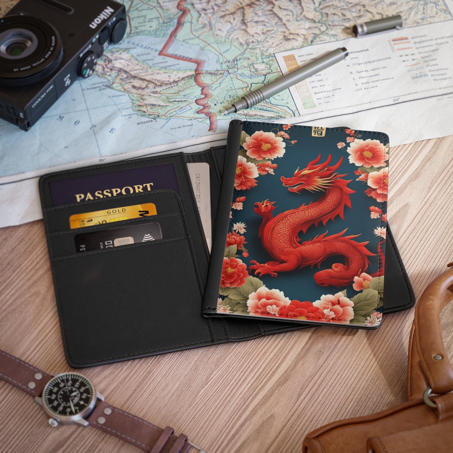 Year of the Dragon, Lunar New Year, Travel Gift, Zodiac, Passport Cover