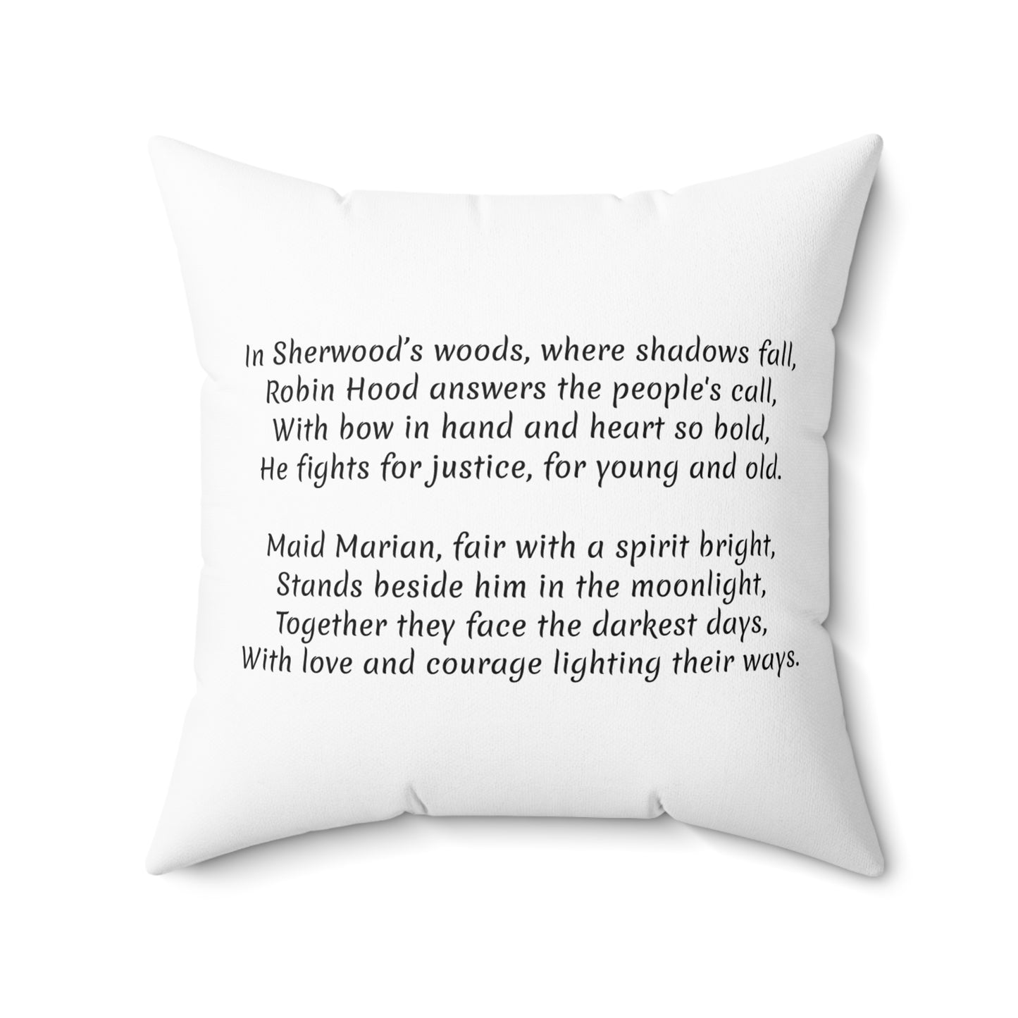 Robin Hood Maid Marion, Medieval, Literary, Cushion, Library, Book Nook, Square Pillow, Home Decor, Bedding Gift