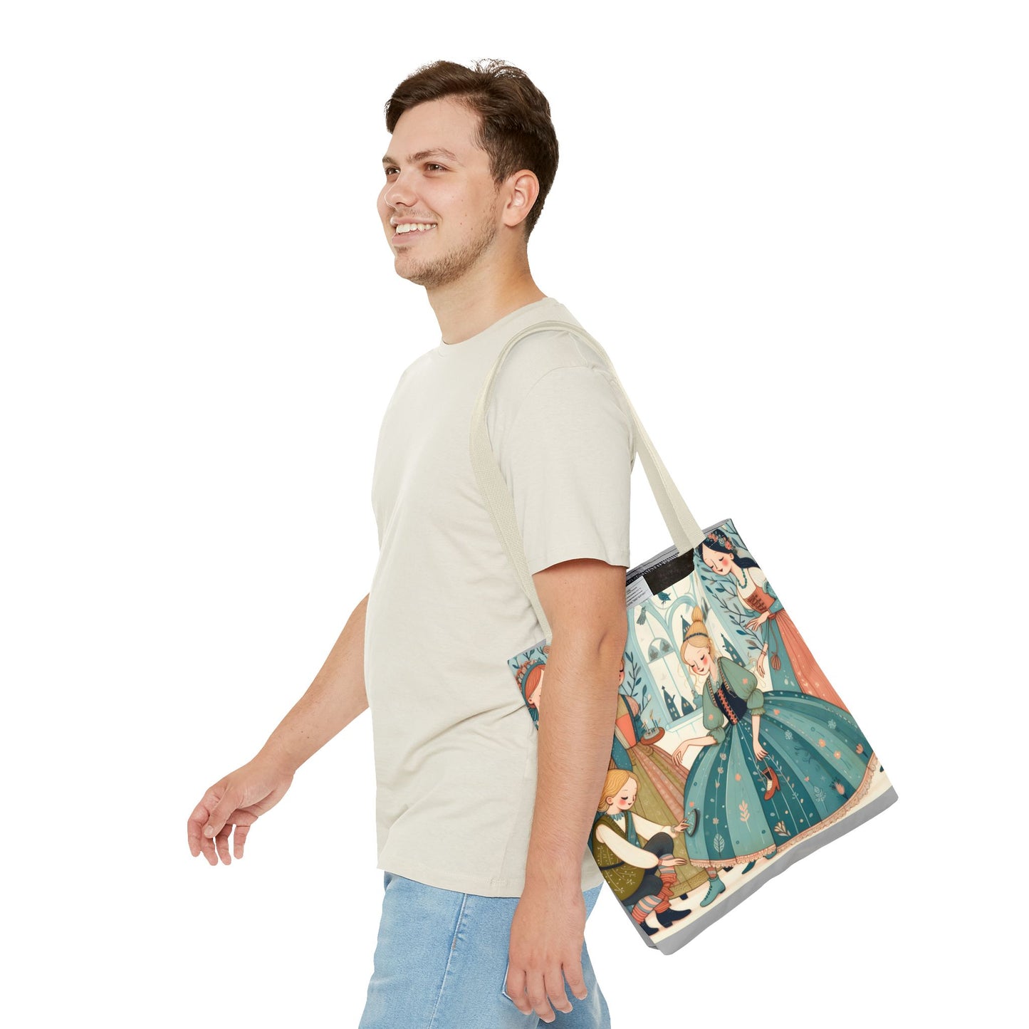 Cinderella, Fairy Tale, Tote Bag, Book Bag, Library Bag, Gift