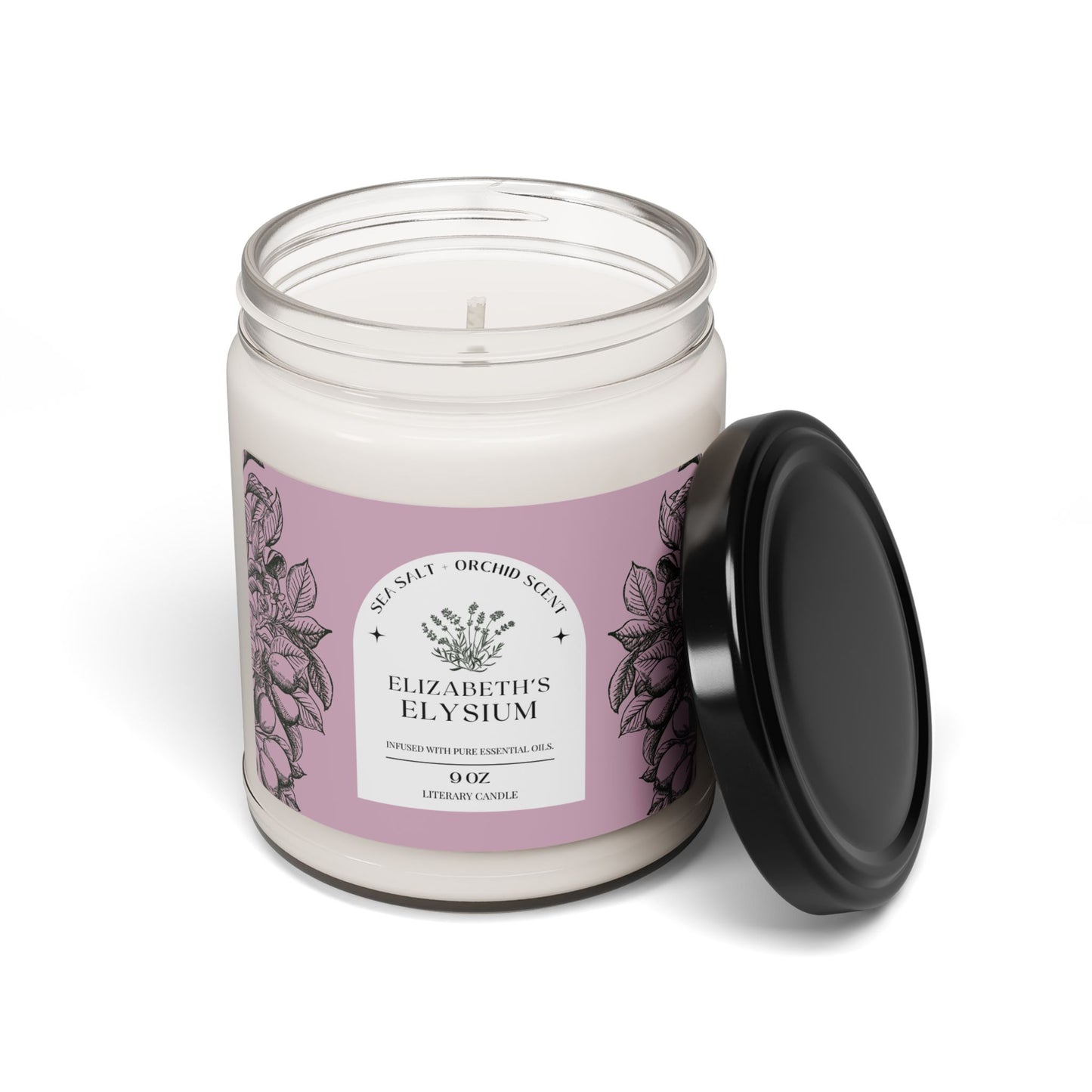 Regency, Jane Austen, Austenite, Candle, Literature, Elizabeth's Elysium Gift, Shower, Birthday, Scented Soy Candle, 9oz