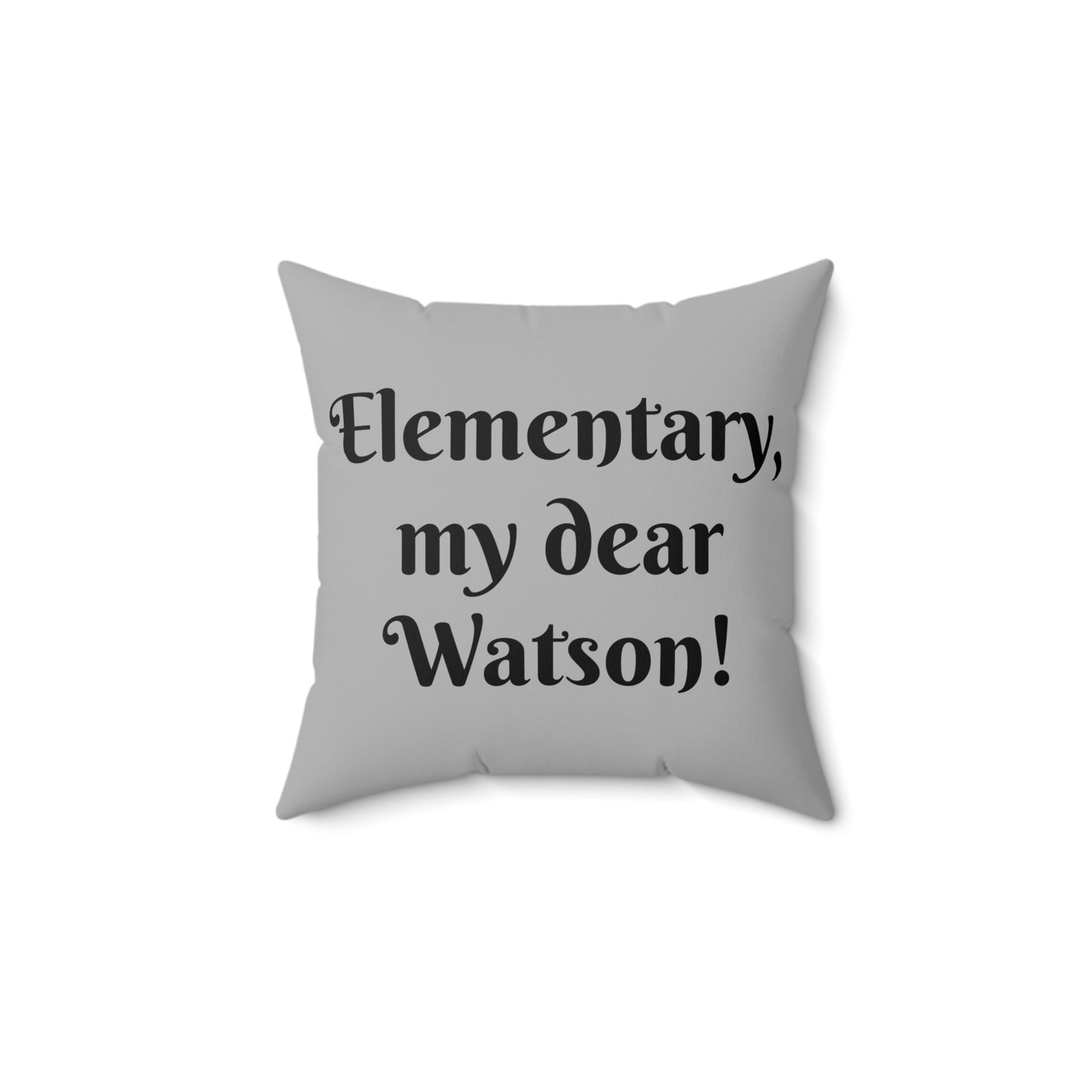 Sherlock Holmes Pillow, Detective Decor, Mystery Room Accent, Literary Home Gift, Book Lover Cushion, Polyester Literary Pillow, Arthur