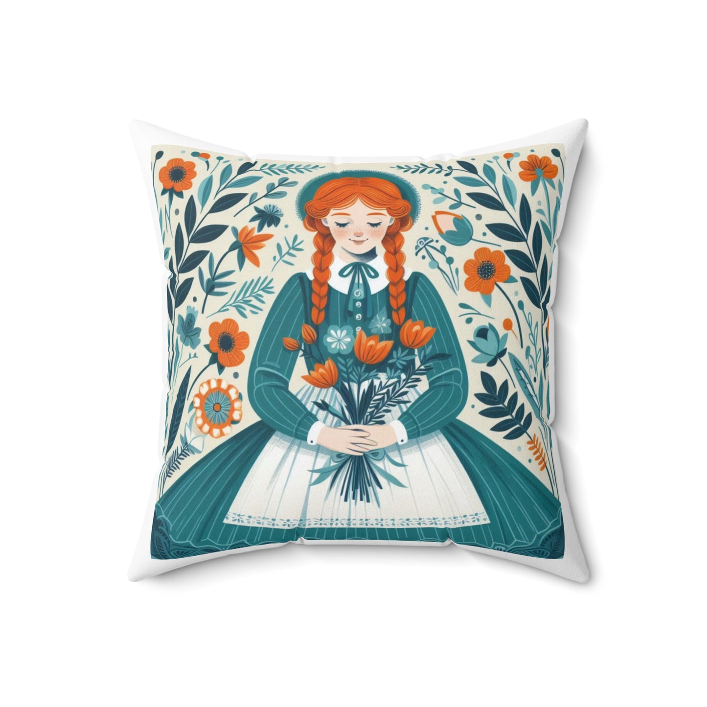 Anne of Green Gables, Lucy Maud Montgomery, Square Pillow, Literary Pillow, Book Nook, Reading Corner, Library, Educational