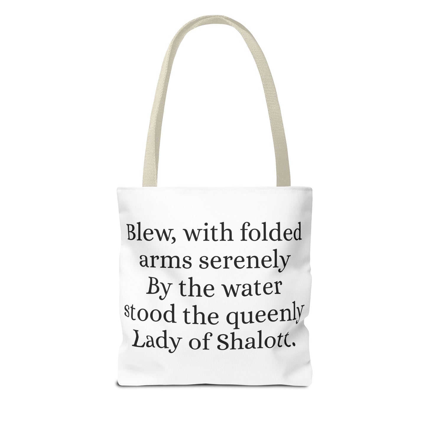 Anne of Green Gables, Lady of Shalott, Lucy Maud Montgomery, Tote Bag, Alfred Lord Tennyson, School Bag, Book Bag, Library Bag, Gift