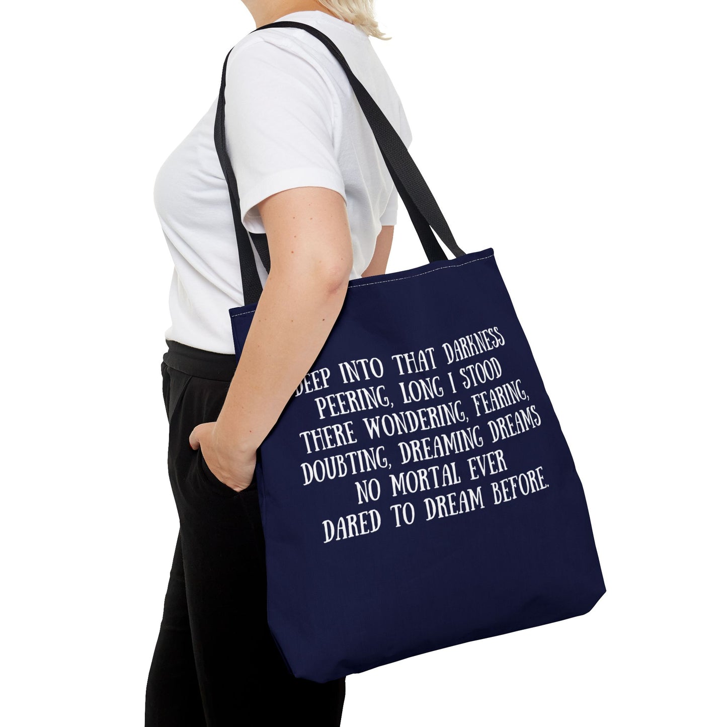 The Raven, Nevermore, Edgar Allan Poe, Literary Bag, Tote Bag, Book Bag, School Bag, Library, Gift