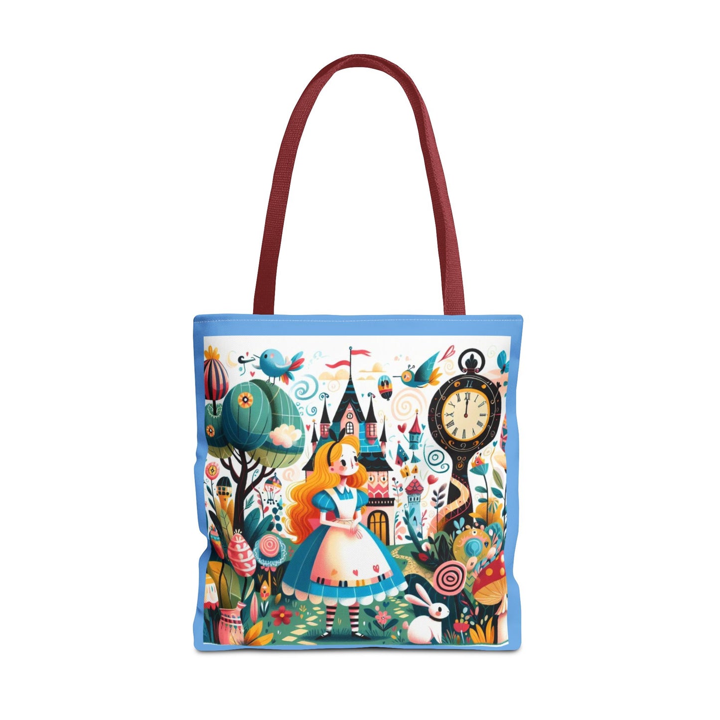 Alice in Wonderland, Fairytale, Lewis Carroll, Tote Bag, Book Bag, School, Library, Book Club