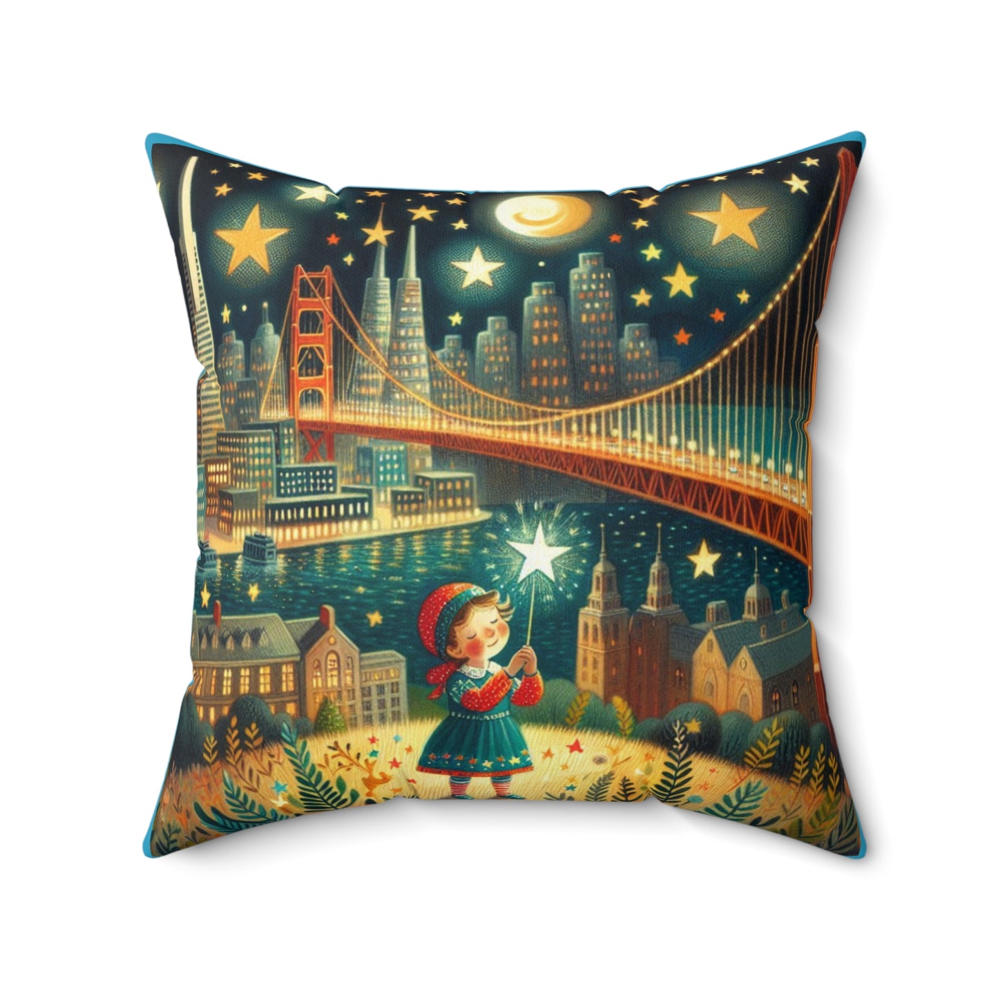 Spun Polyester Square Pillow