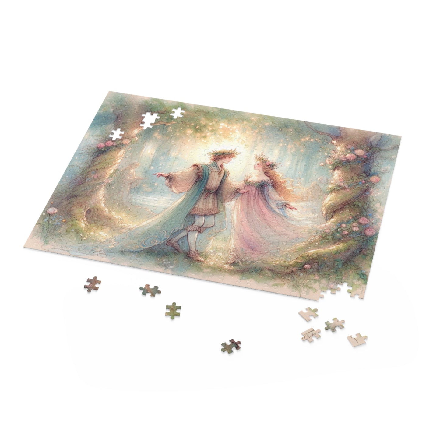 Fairy Tale Puzzle | Enchanting Jigsaw for Couples & Families | Shakespeare Theme, 120, 252, 500 Pieces