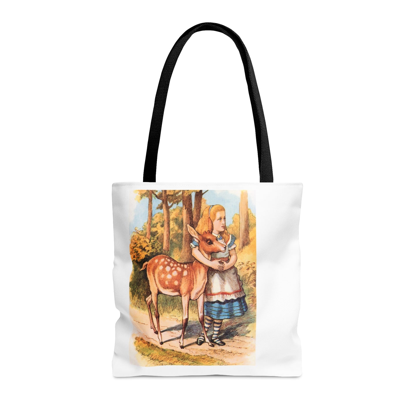 Alice in Wonderland, Lewis Carroll, Fawn Tote Bag