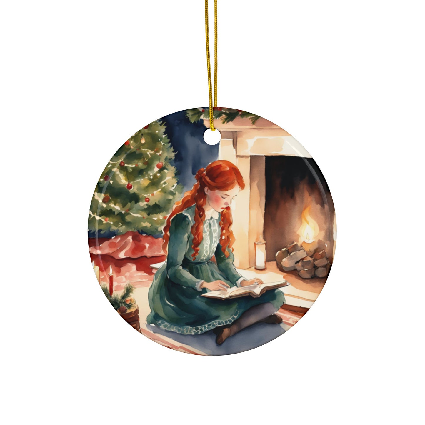 Anne of Green Gables, Christmas, Holiday, Stocking Stuffer, Quote, Decorative Ceramic Ornament, Double-Sided