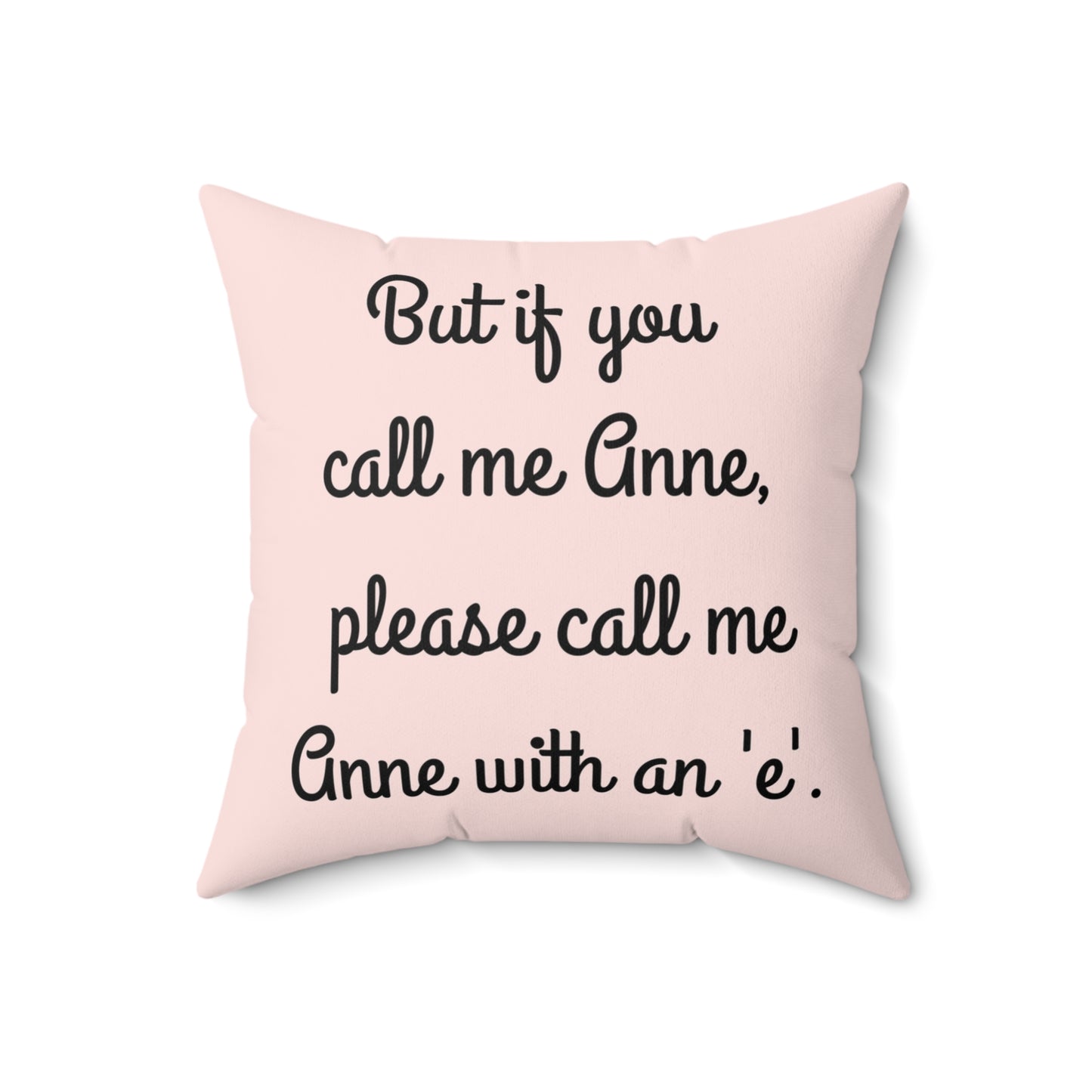 Anne of Green Gables, Lucy Maud Montgomery, Square Pillow, Anne with an 'e', Bedding, Decor, Library, Book Nook, Reading Corner