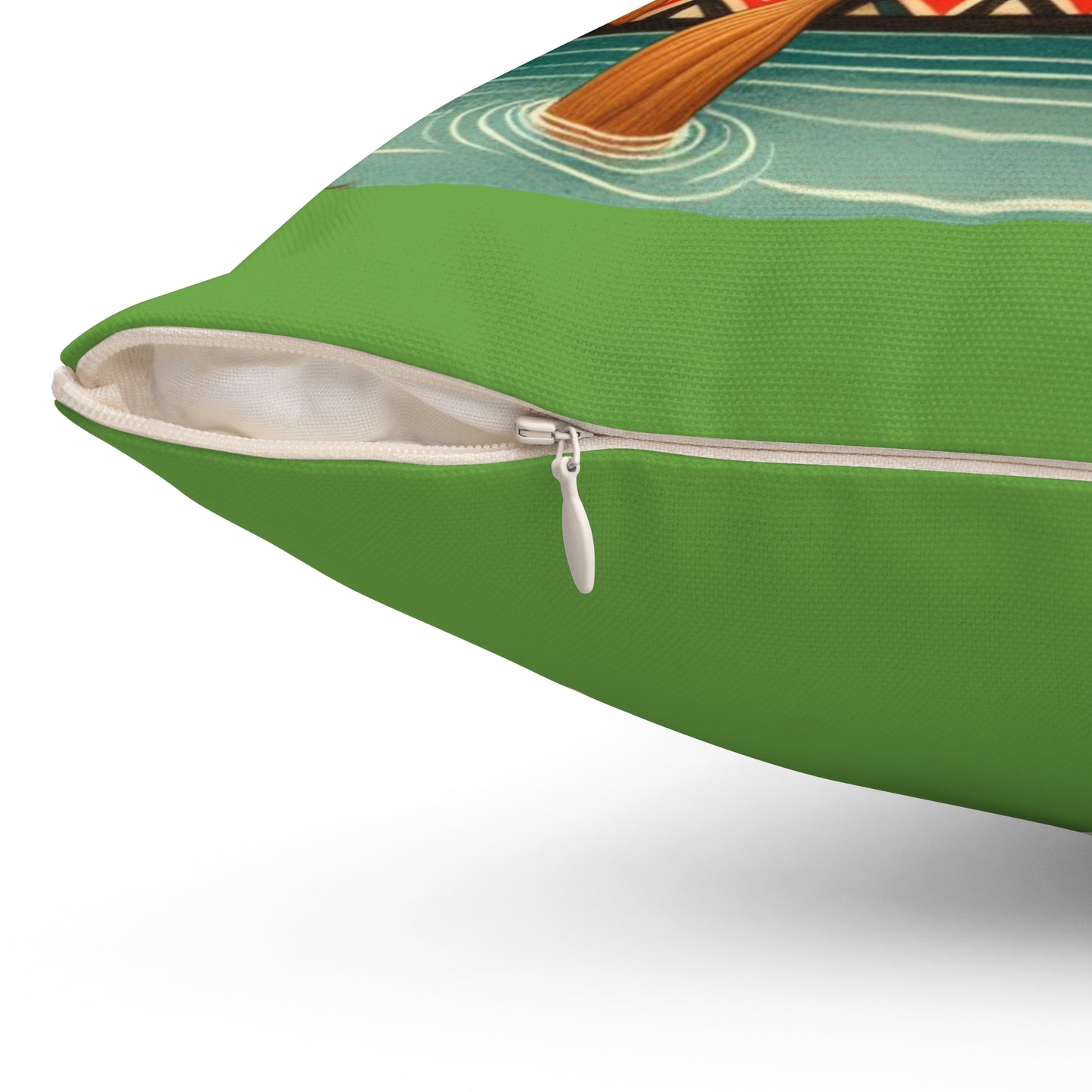 Africa, Afrikaans, Row Row Your Boat, Square Pillow, Nursery Rhyme, Library, Book Nook, Reading Corner, Educational, Gift Classroom