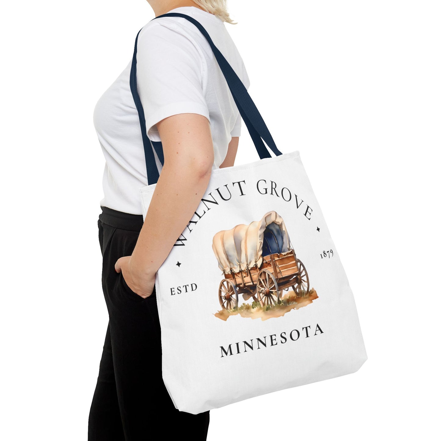 Little House on the Prairie, Laura Ingalls Wilder, Walnut Grove, Tote Bag, Book Bag, School, Library, Book Club
