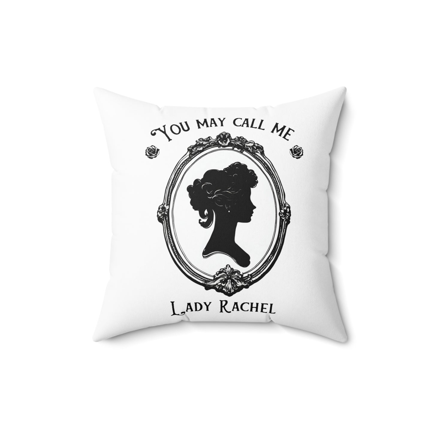 Personalized Name, Custom, Regency, Pride and Prejudice, Jane Austen, Royalty, Lady, Square Pillow, Gift