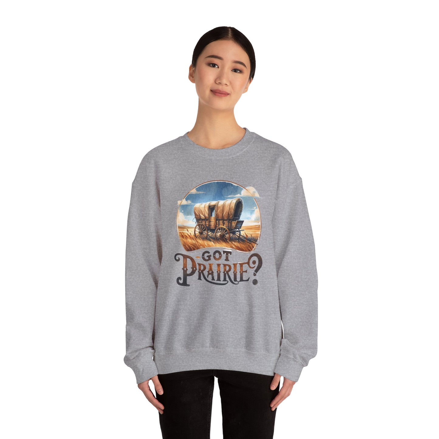 Got Prairie Vibes Crewneck Sweatshirt - Cozy Casual Wear, Apparel for Prairie Lovers, Ideal for Gift & Walnut Grove, Laura Ingalls Wilder