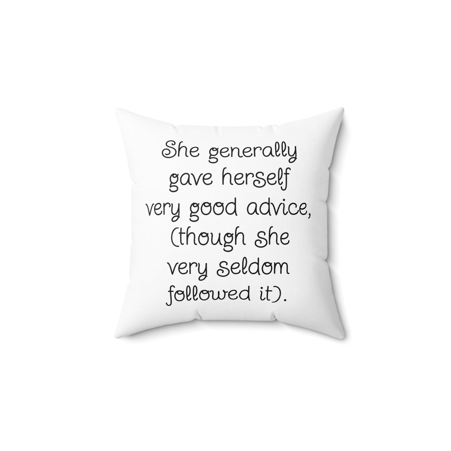 Adventures of Alice in Wonderland, Lewis Carroll, Cushion, Pillow, Library, Book Nook, Decor, Gift, Bedding, Literary Pillow
