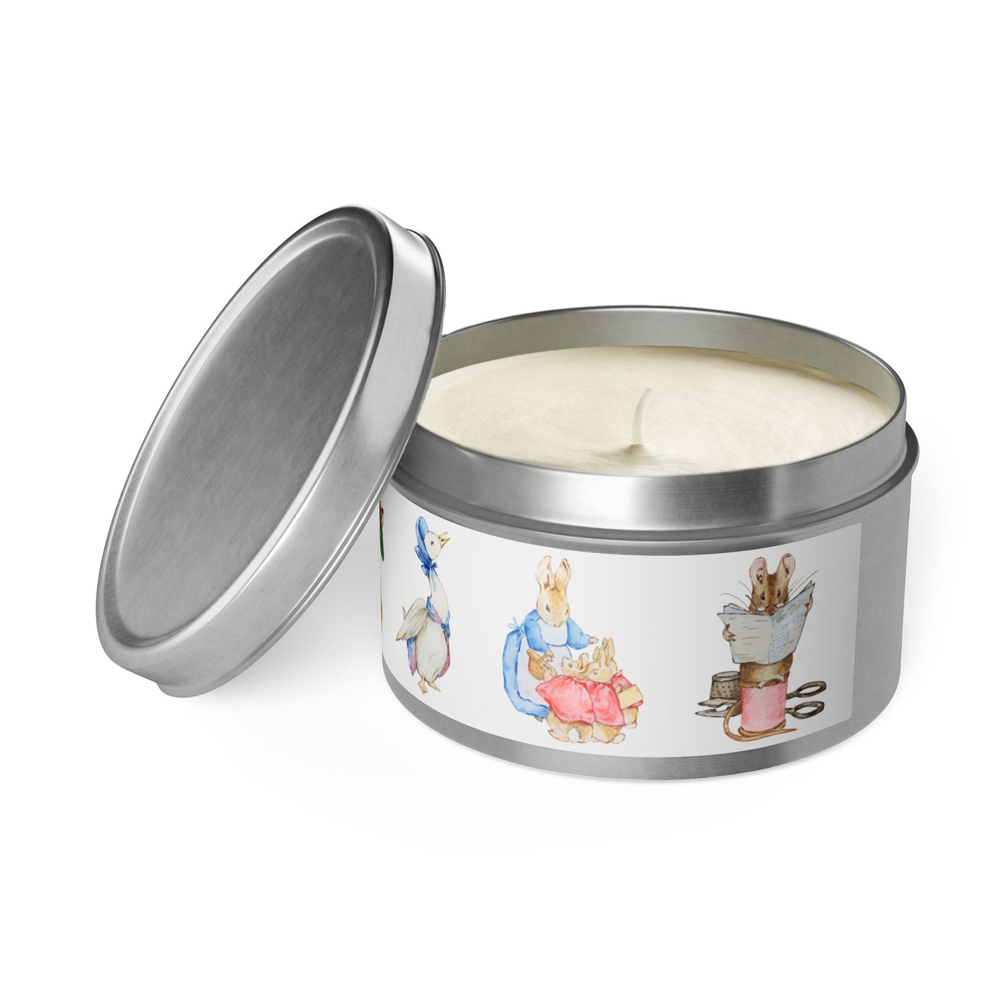 Peter Rabbit, Beatrix Potter, Gift, Mini, Gift, Tin Candles, Shower, Baby Birthday, Five Scent Choices